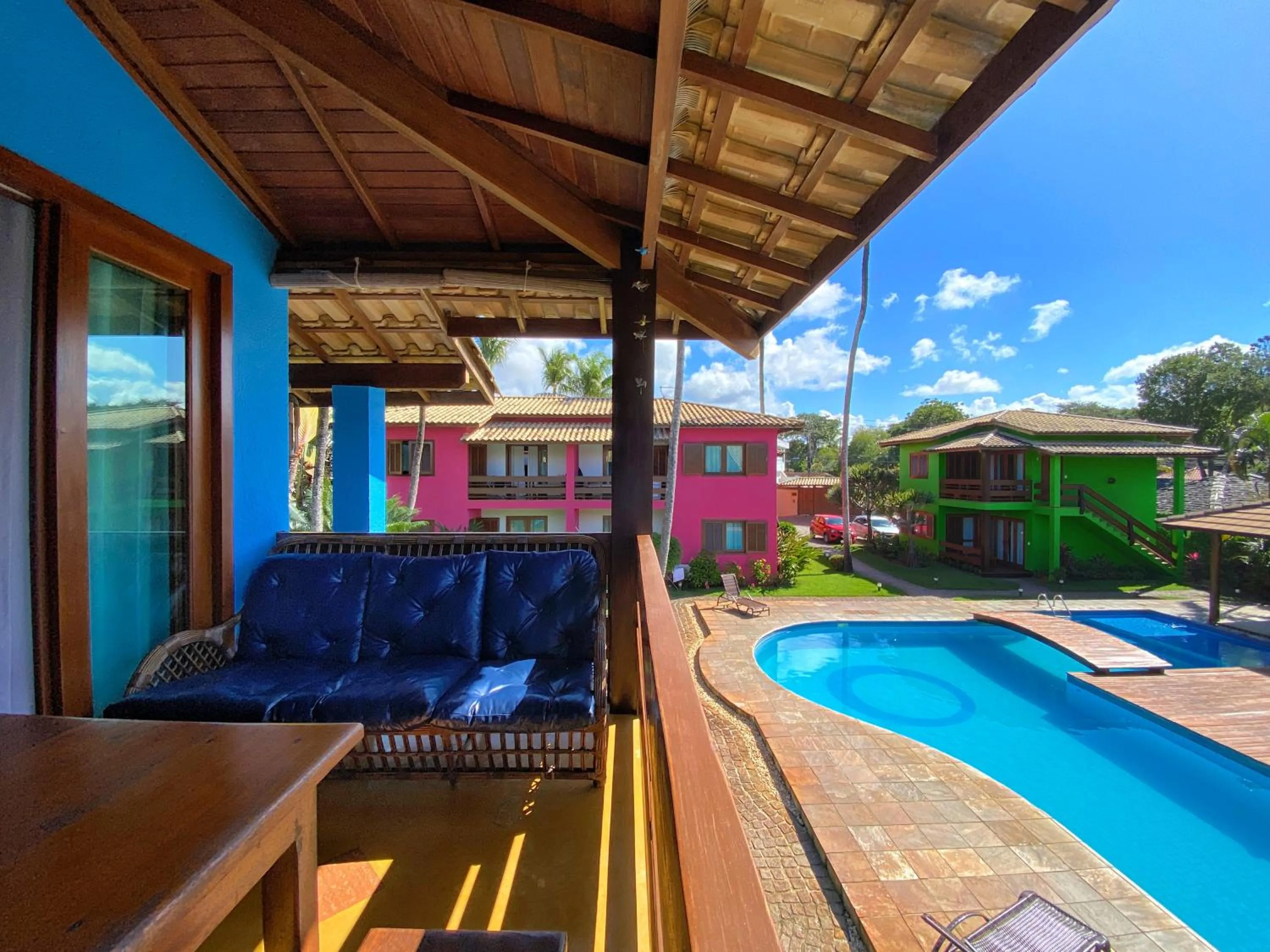 Balcony/Terrace in Casa Villa Cristian Pé na Areia
