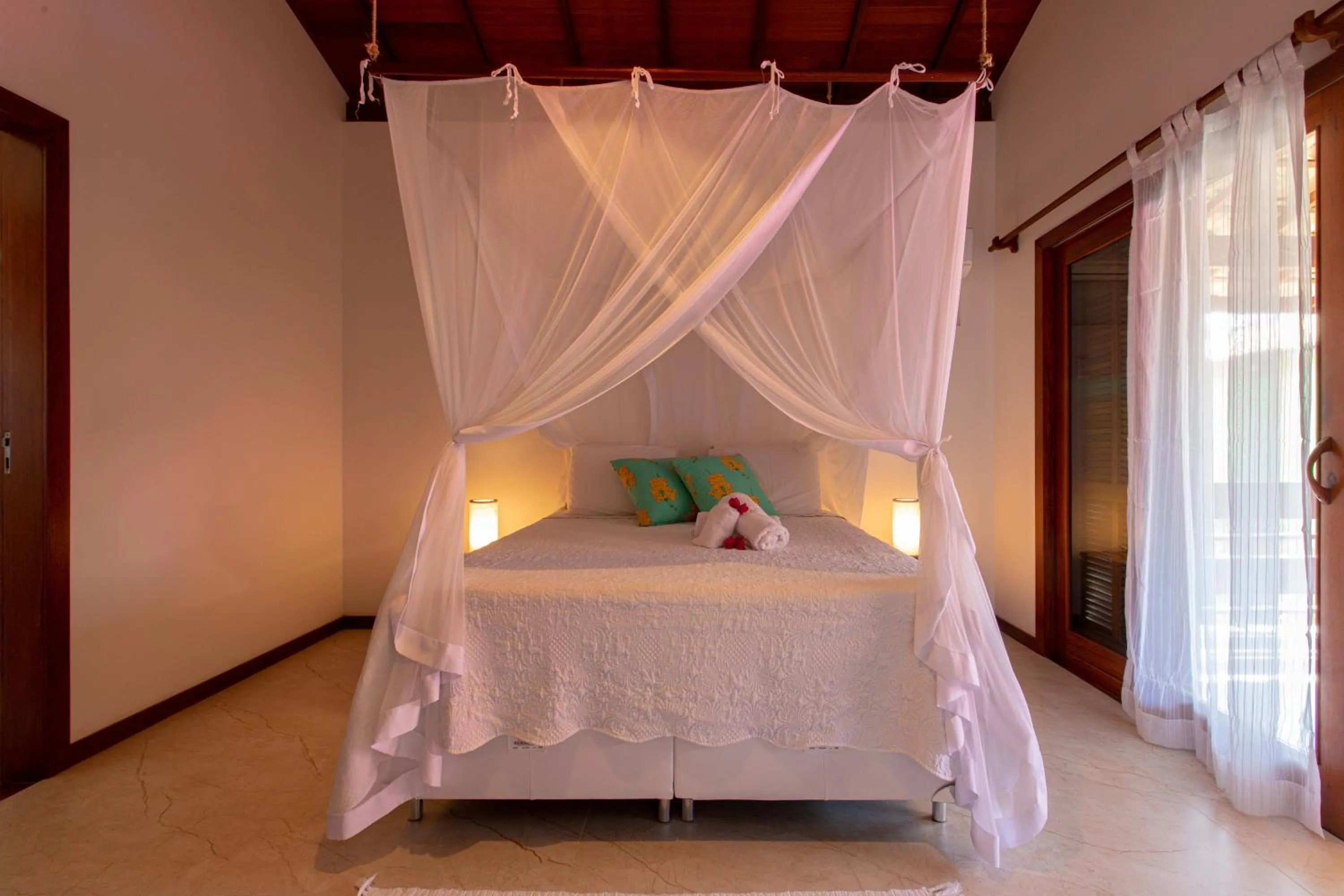 Bed in Casa Villa Cristian Pé na Areia