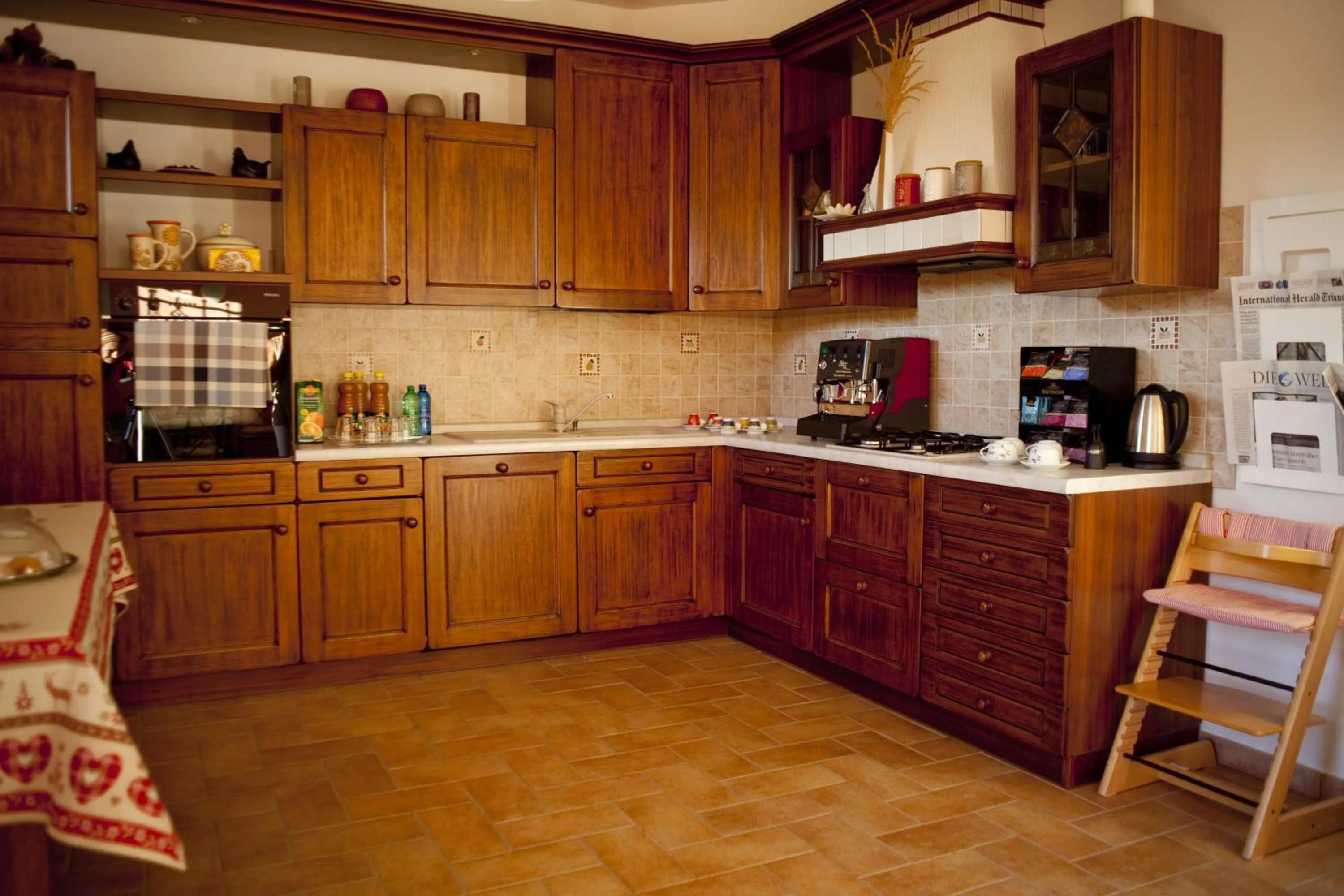 Kitchen or kitchenette in B&B Al Sole Di Cavessago