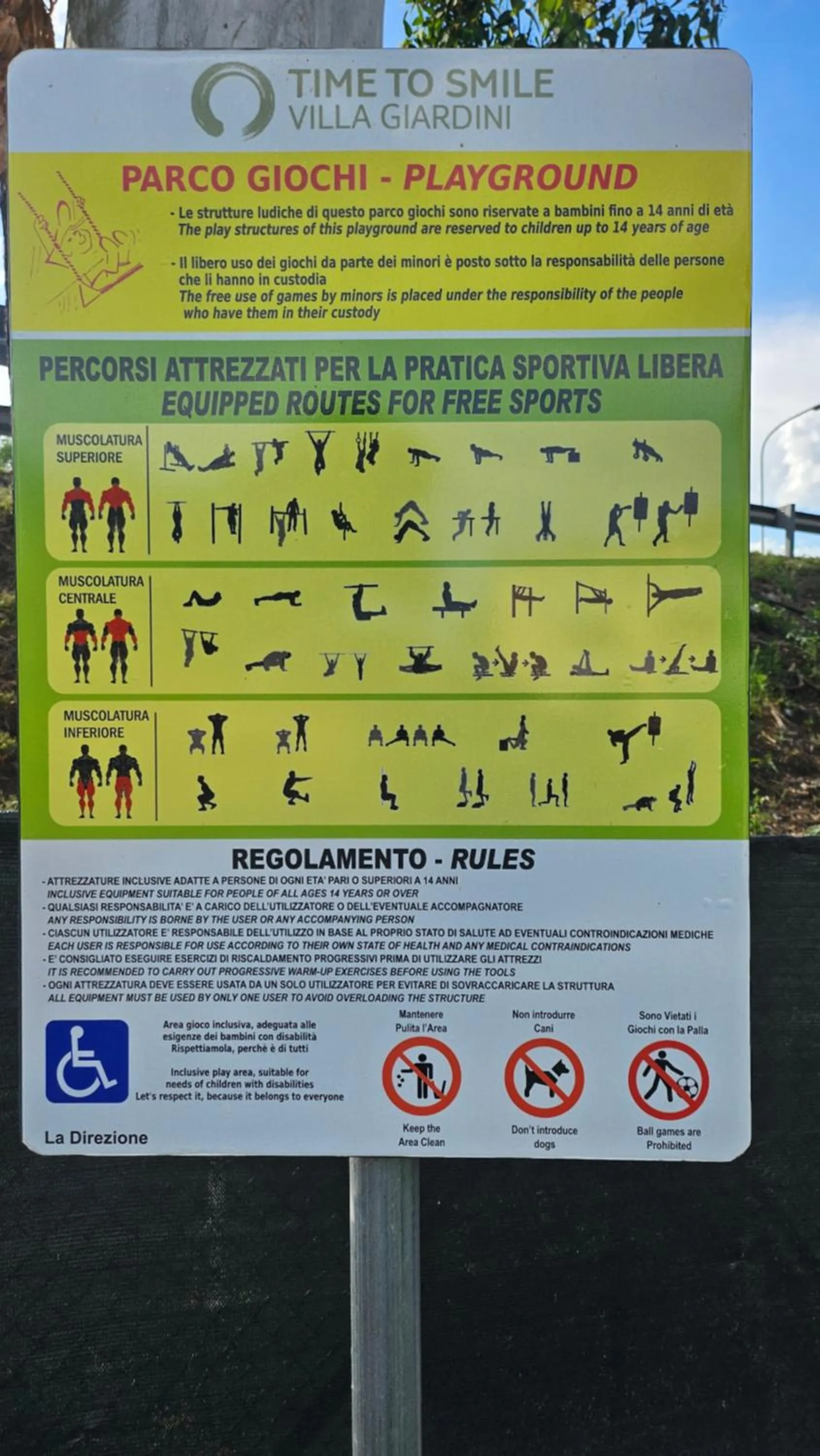 Fitness centre/facilities in Residence Villa Giardini