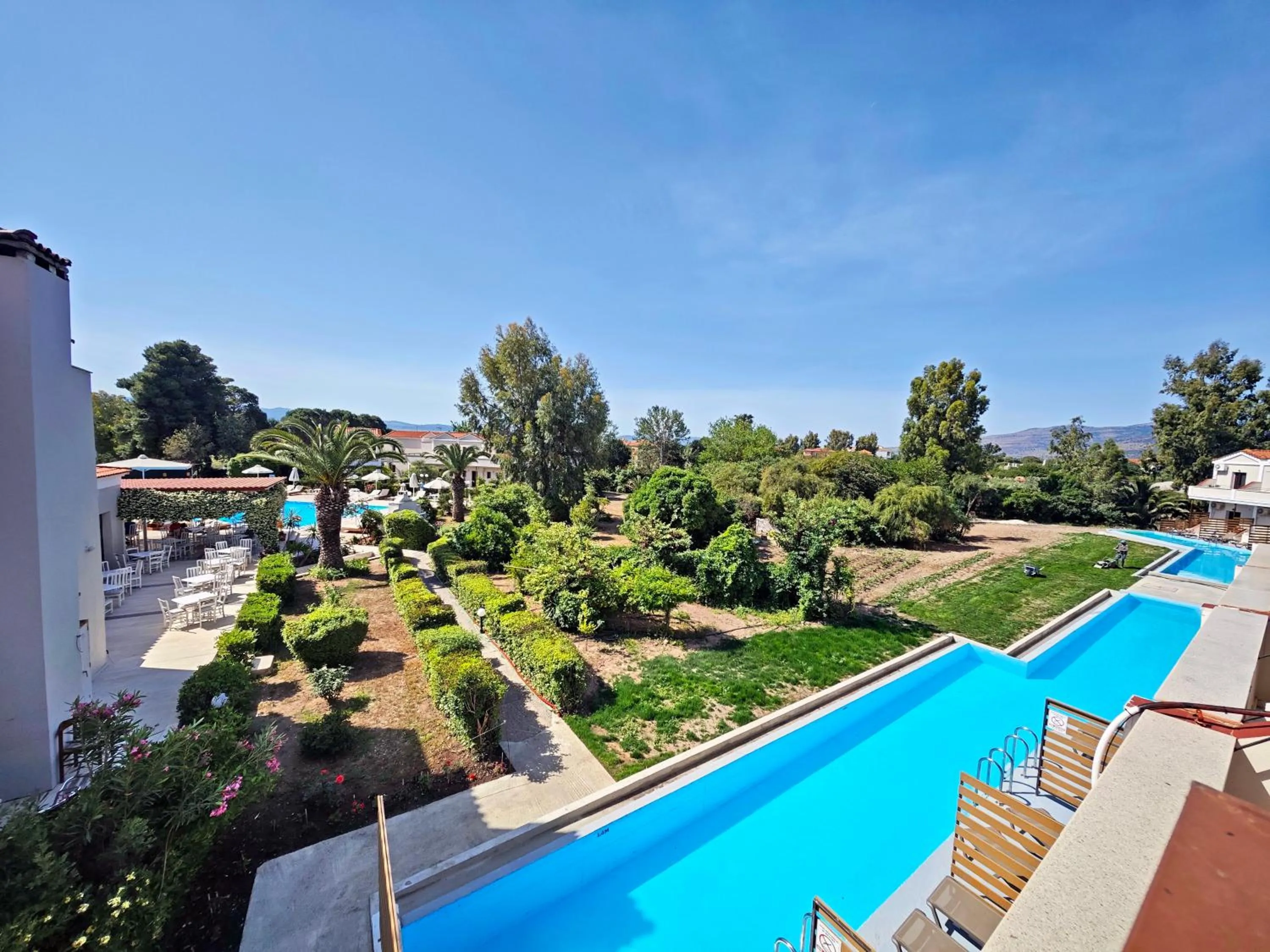 Pool view in Pasiphae Hotel