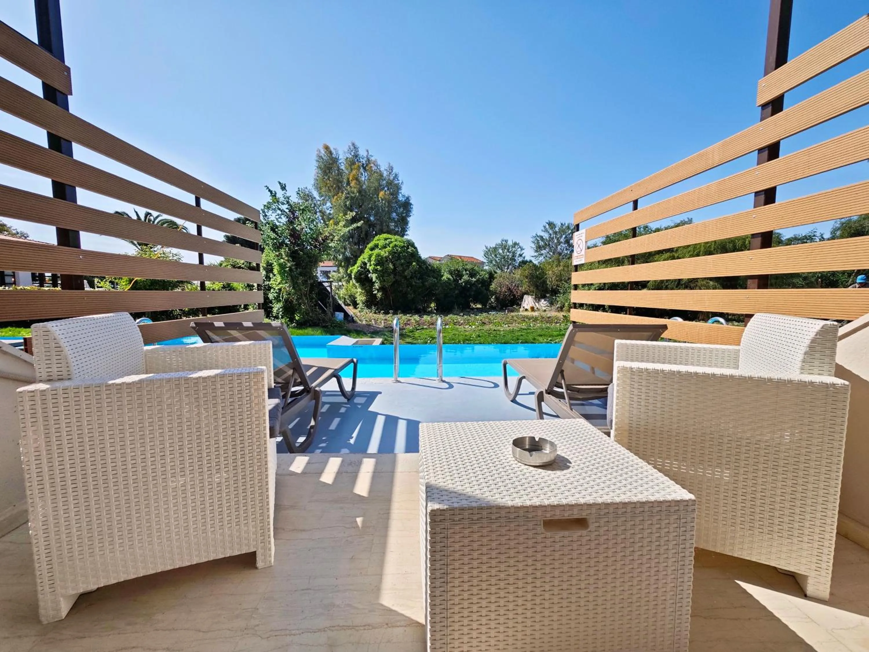 Pool view in Pasiphae Hotel