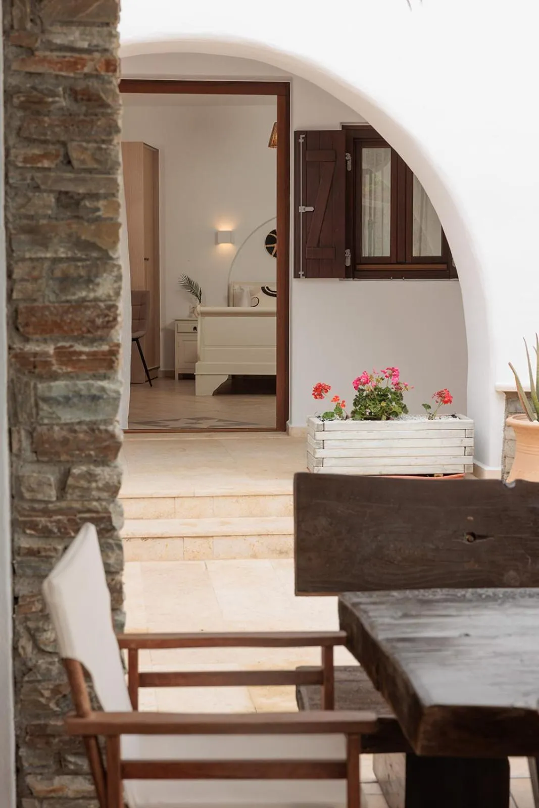 Seating area in Anemomilos Beach hotel