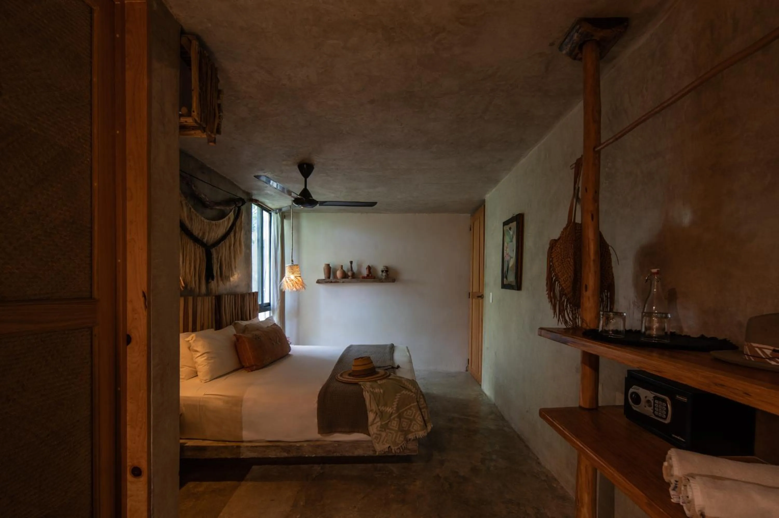 air conditioner, Bed in Casa Coyote Tulum