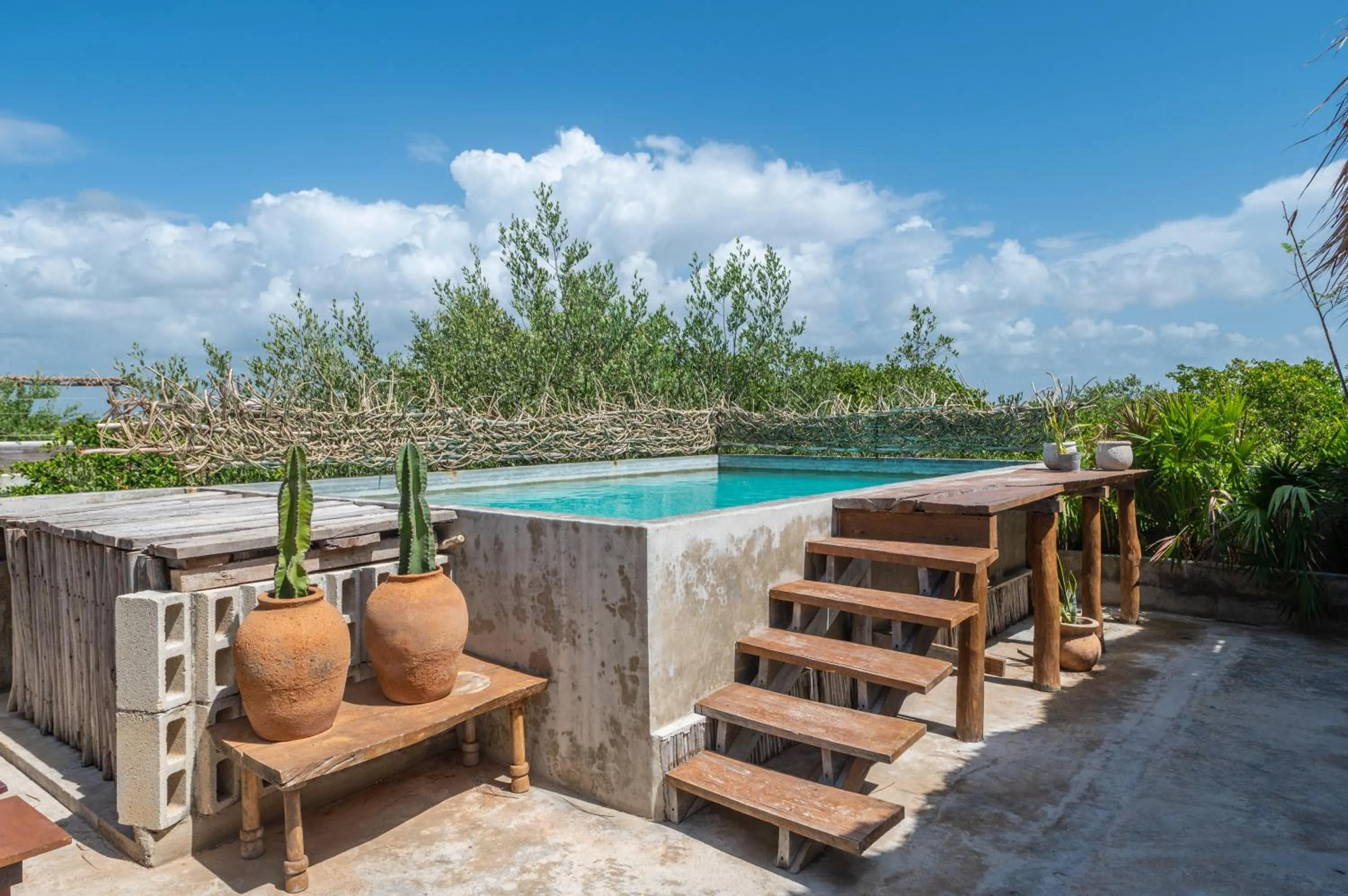 Pool view in Casa Coyote Tulum
