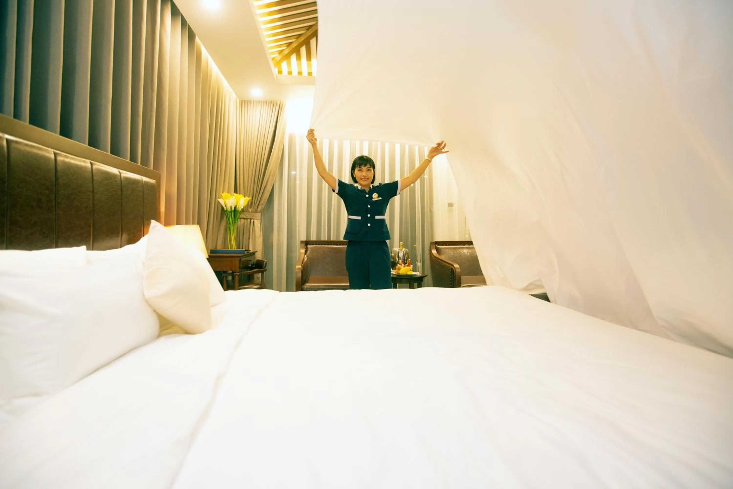 Bed in Westlake Hotel & Resort Vinh Phuc