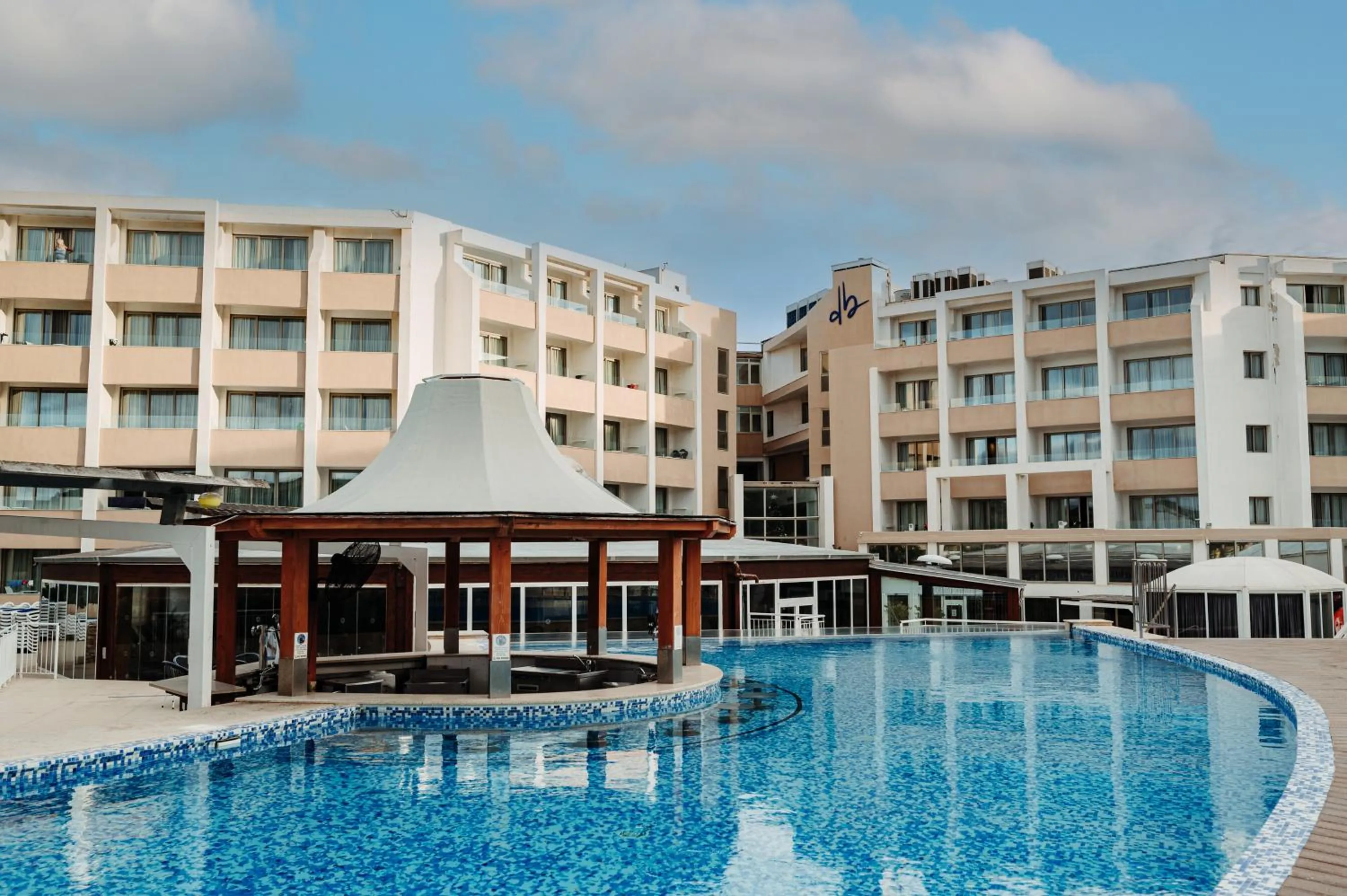 Swimming pool in db Seabank Resort + Spa All Inclusive