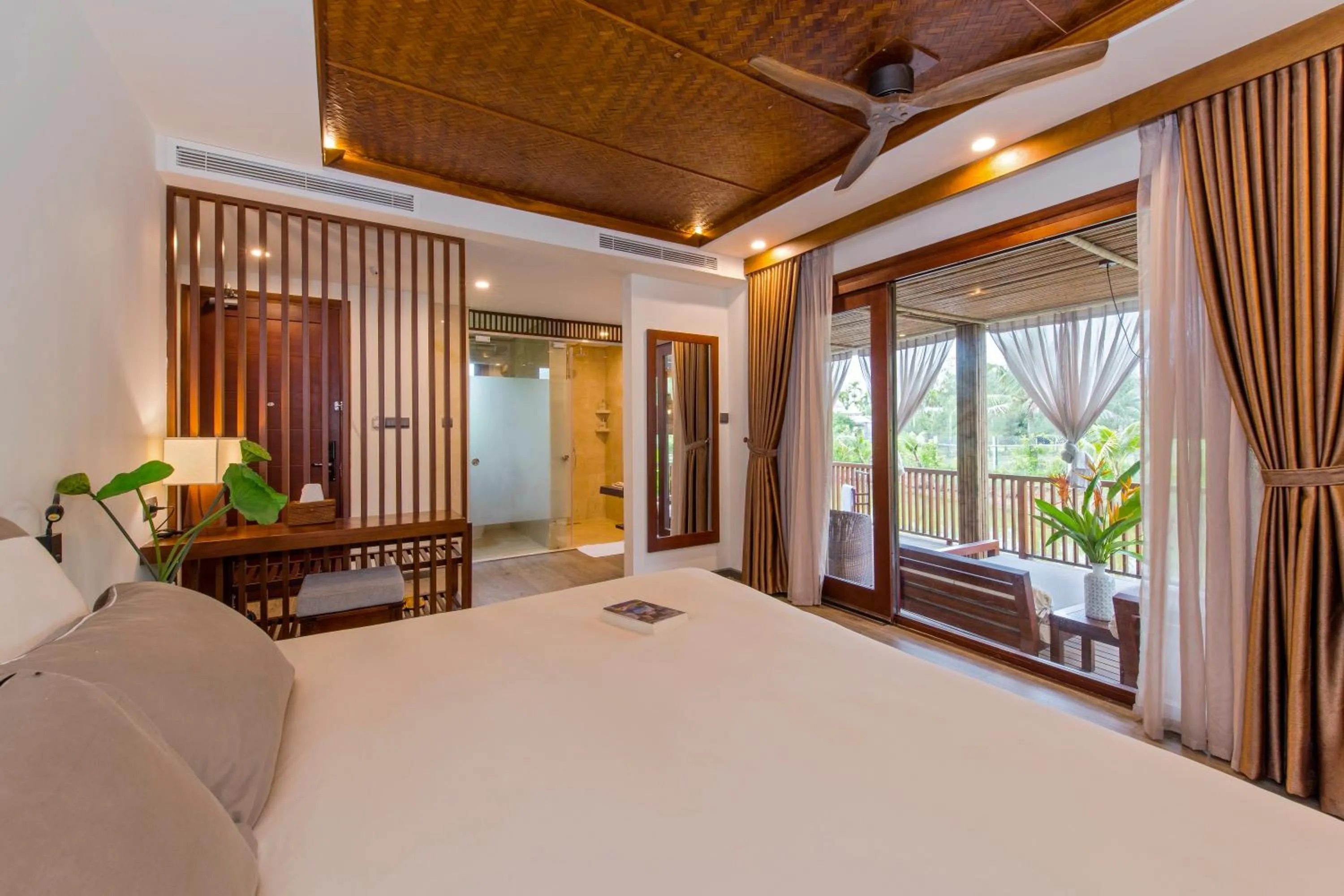 View (from property/room), Bed in Hoi An Eco Lodge & Spa