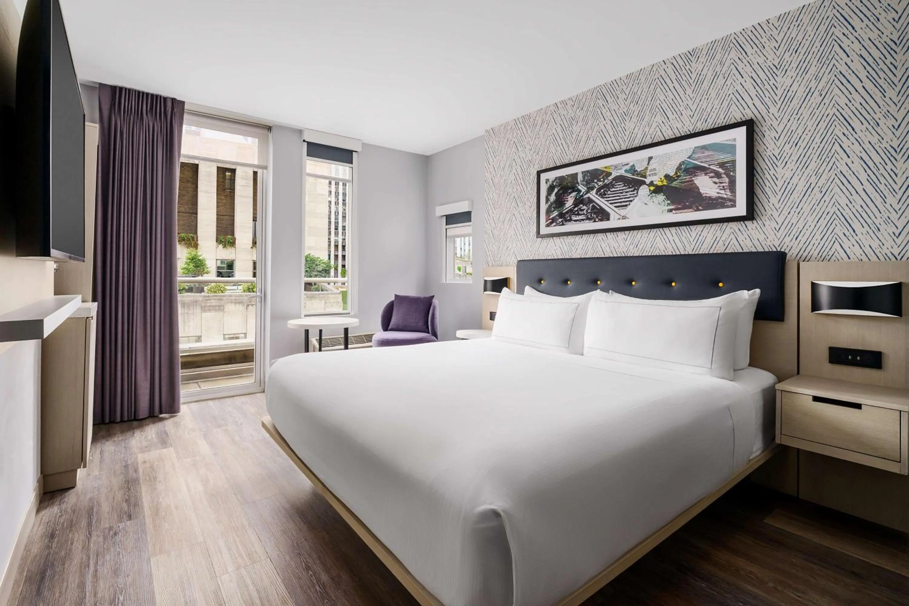 Bed in DoubleTree by Hilton New York Midtown Fifth Ave