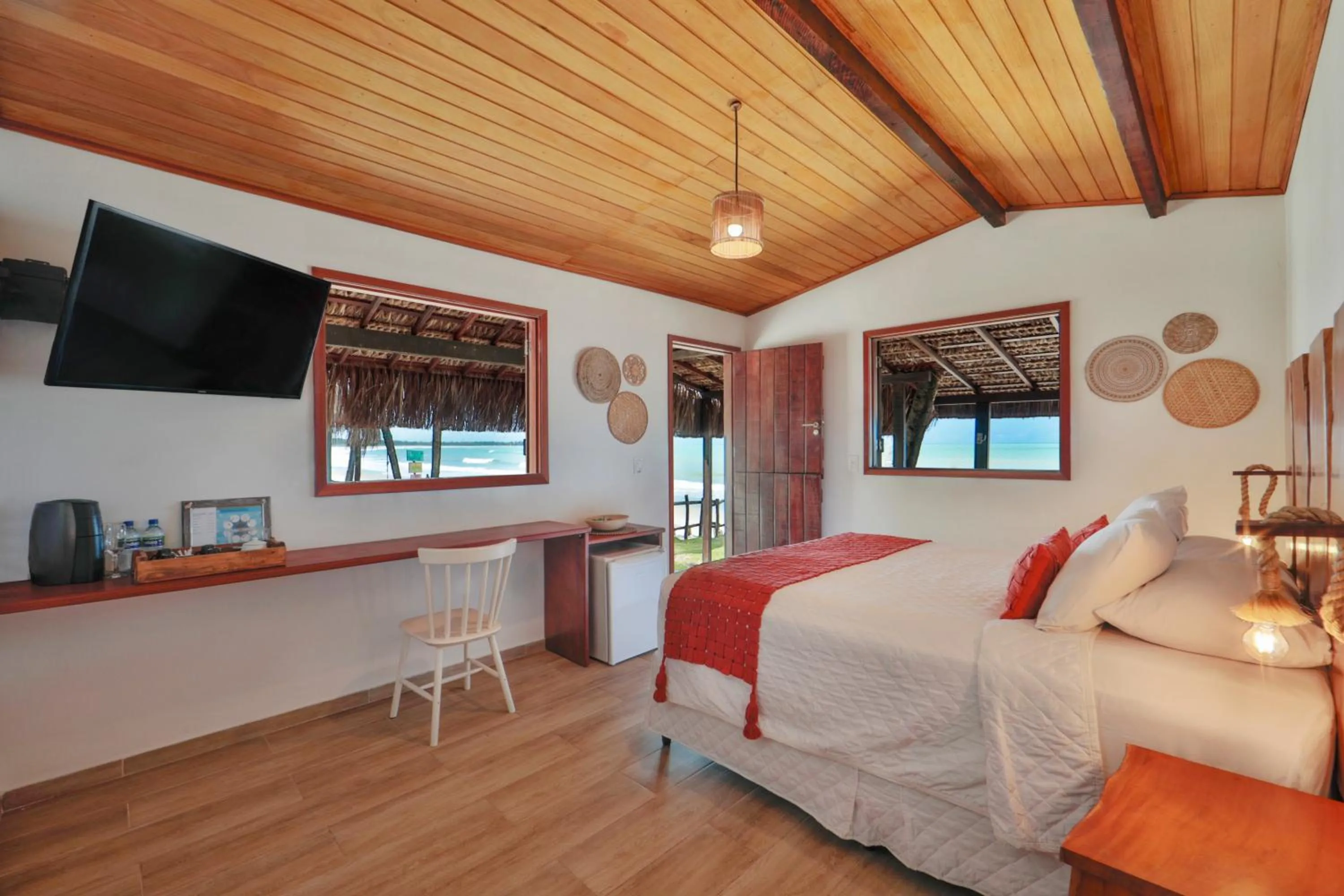 Bedroom, Bed in Pousada Xalés de Maracaípe