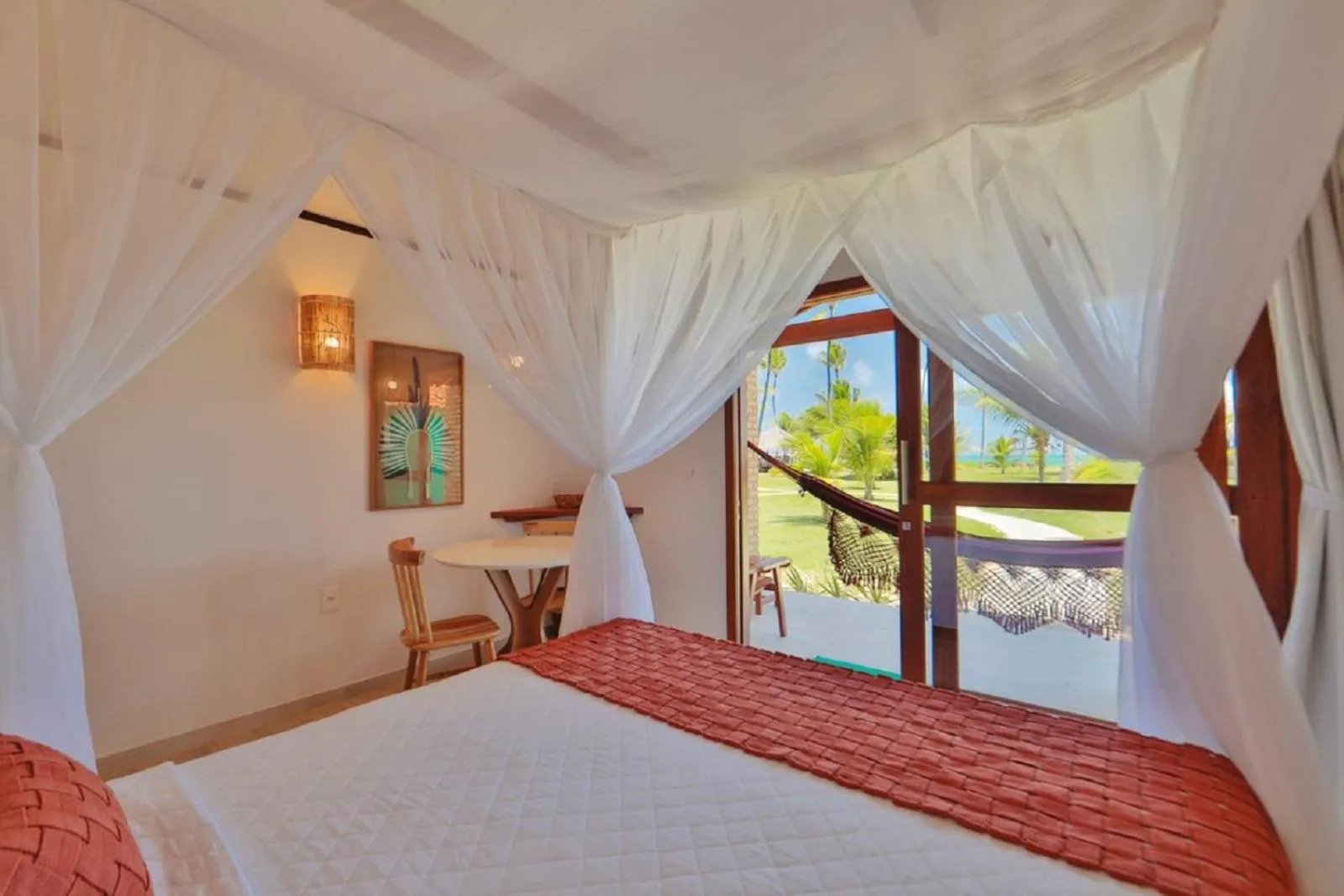 Bedroom, Bed in Pousada Xalés de Maracaípe