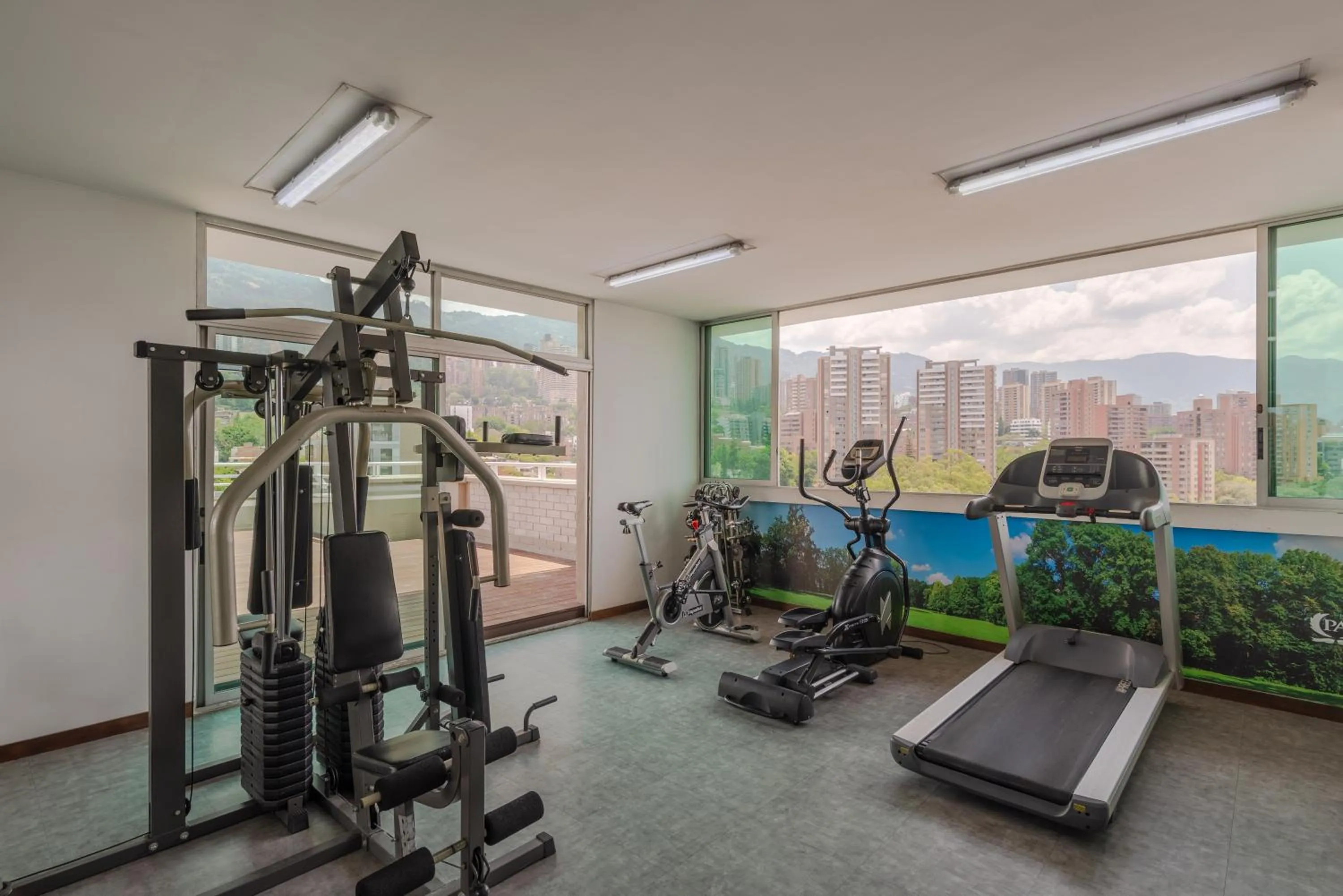 Fitness centre/facilities in Hotel Poblado Alejandria
