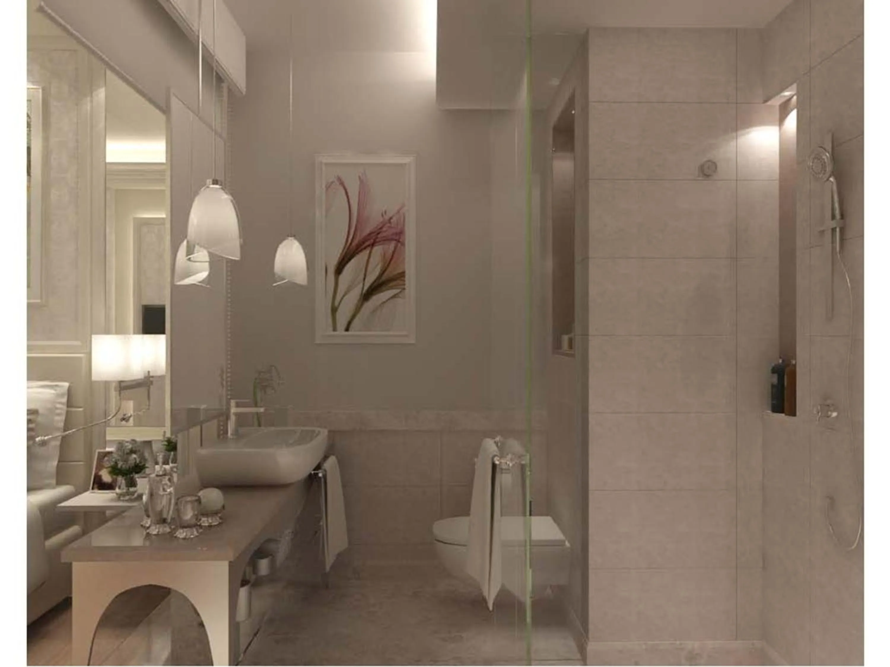 Bathroom in Singhania Sarovar Portico