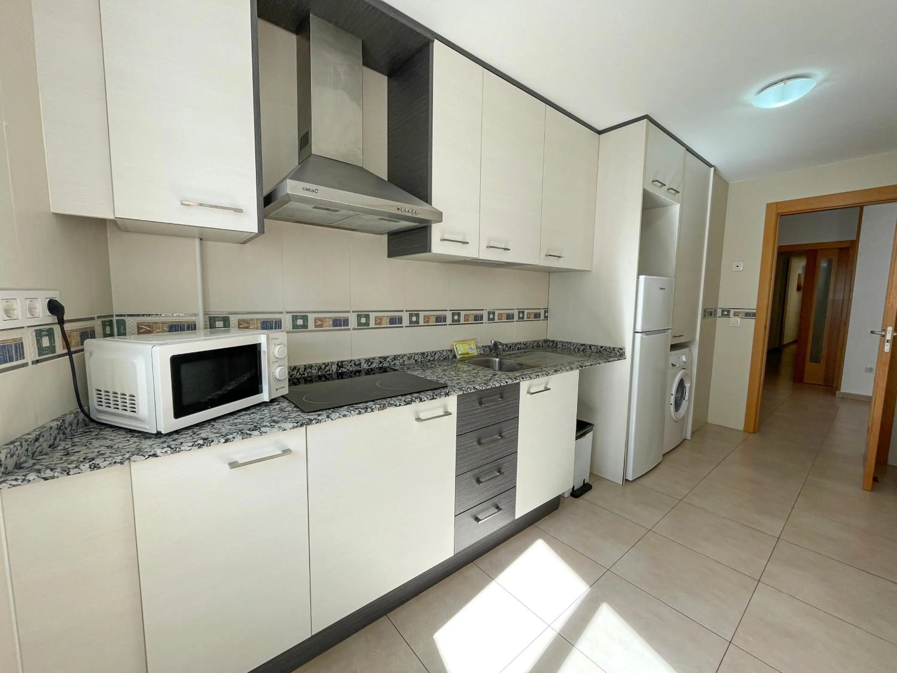 Kitchen or kitchenette in Apartamentos Neptuno 3000