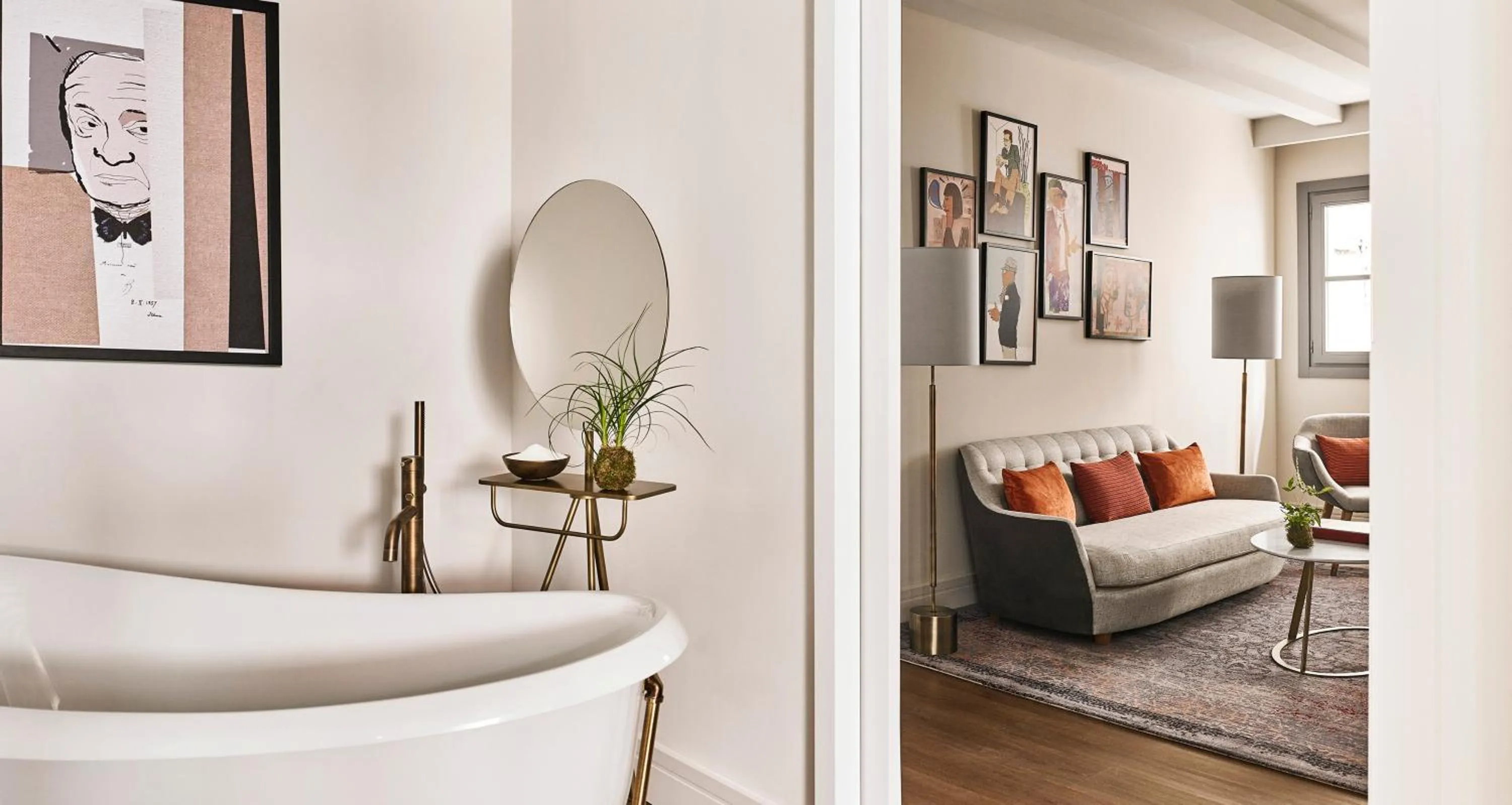 Bathroom, Bed in Gran Hotel Inglés - The Leading Hotels of the World