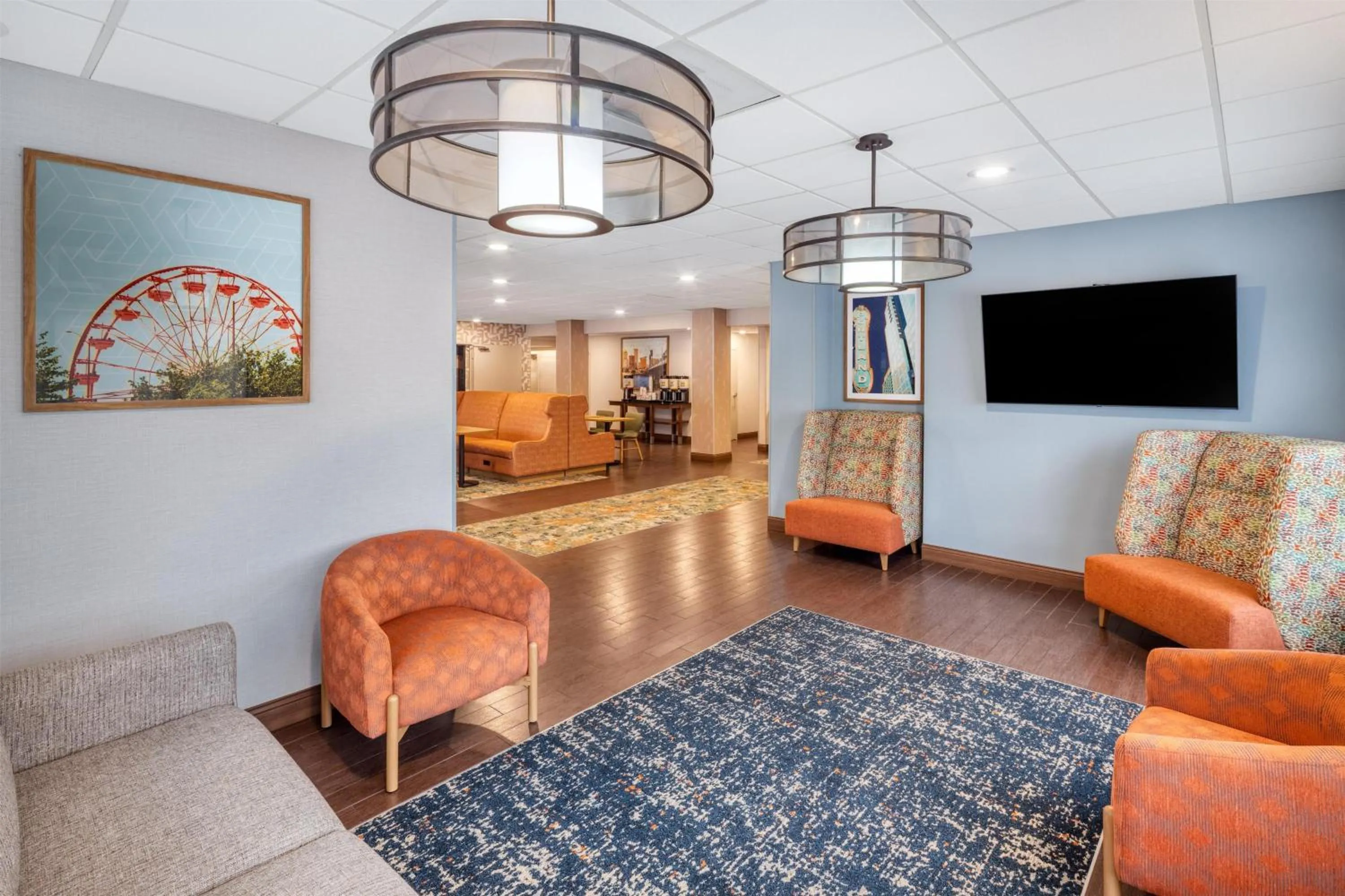 Lobby or reception in Hampton Inn Portland East