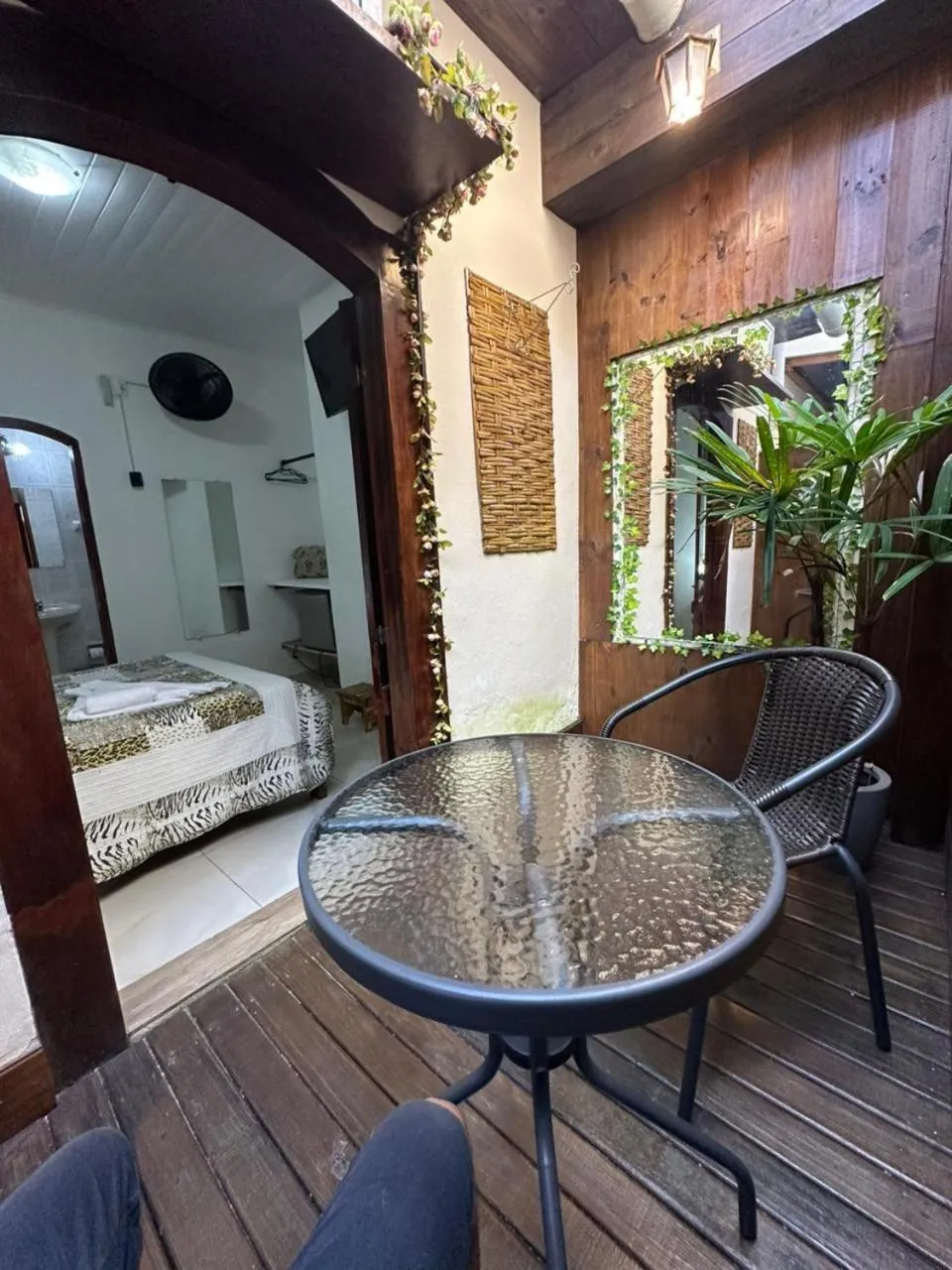 Bed in Pousada Alecrim Dourado