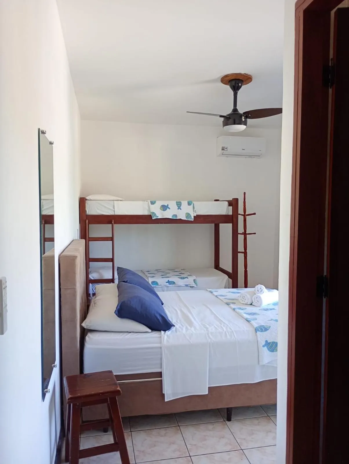 Bed in Pousada Alecrim Dourado