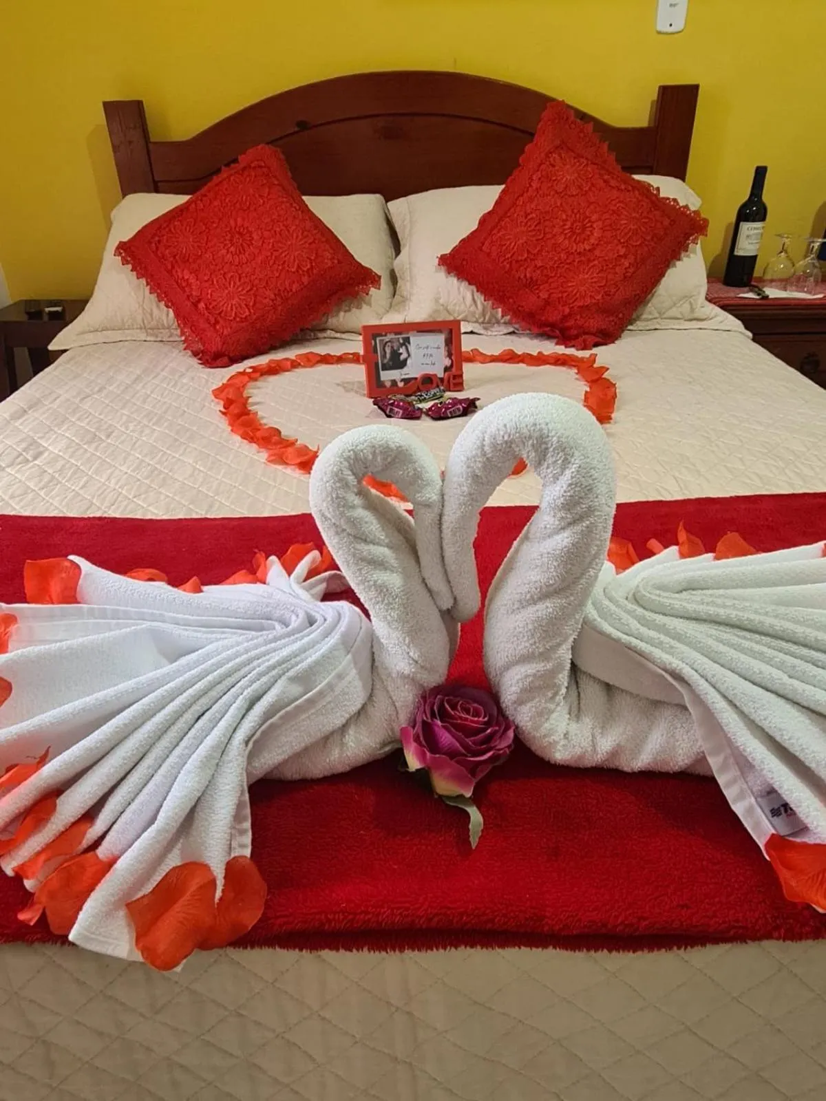 Bed in Pousada Alecrim Dourado