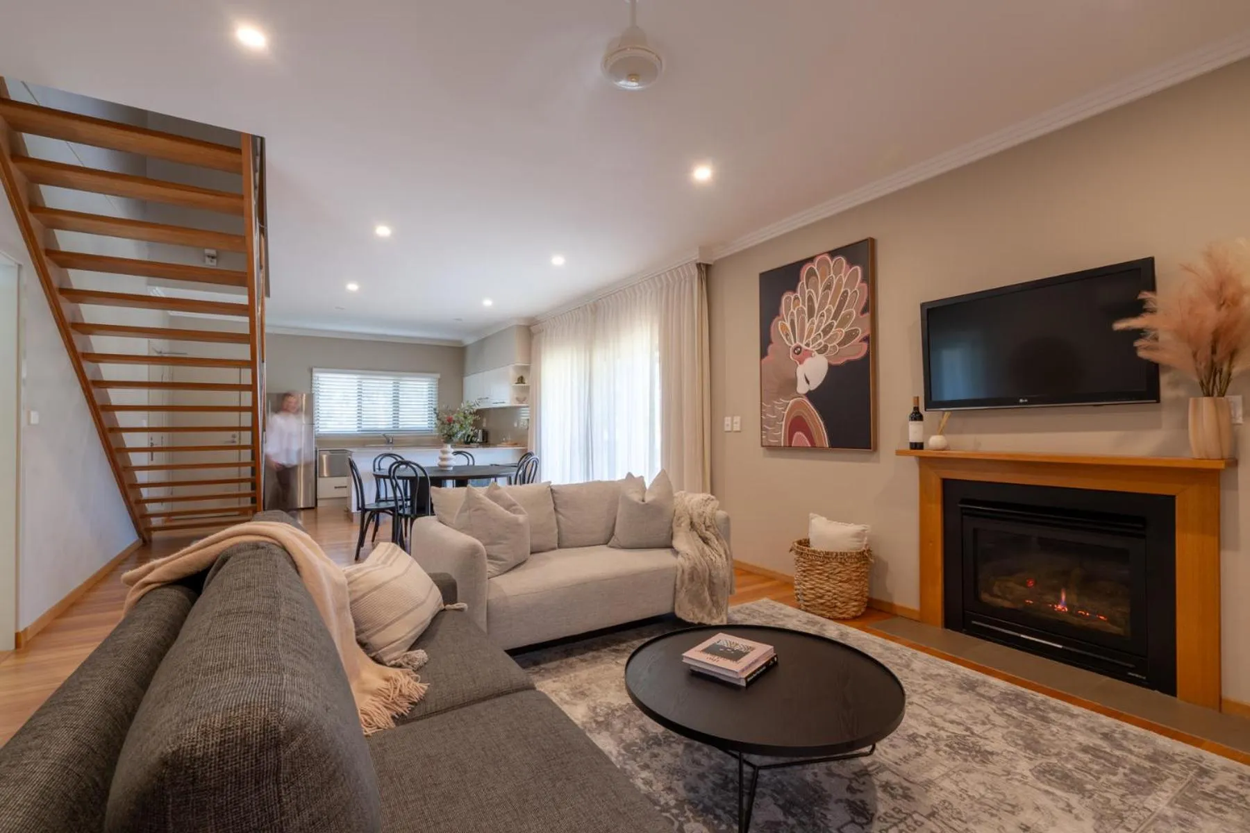 Living room in Hermitage Lodge