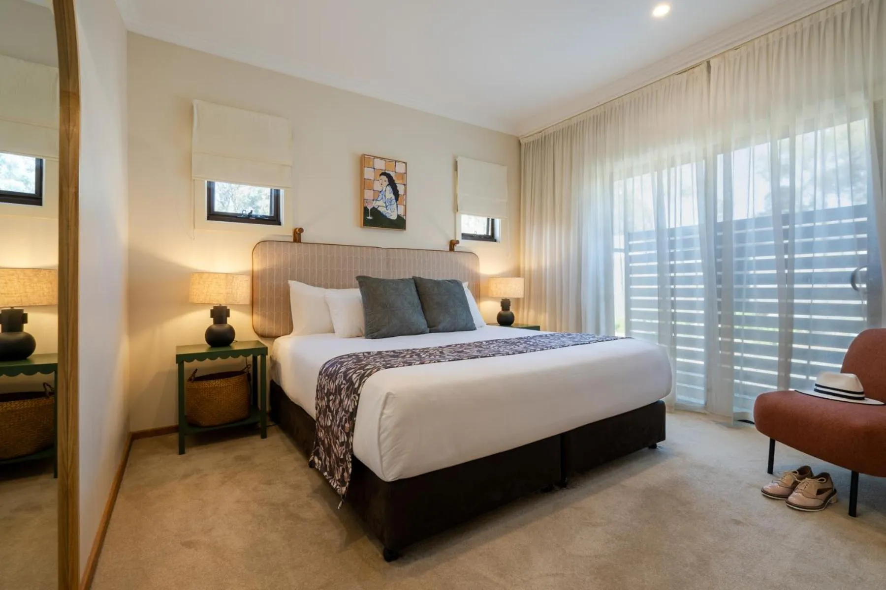 Bedroom, Bed in Hermitage Lodge