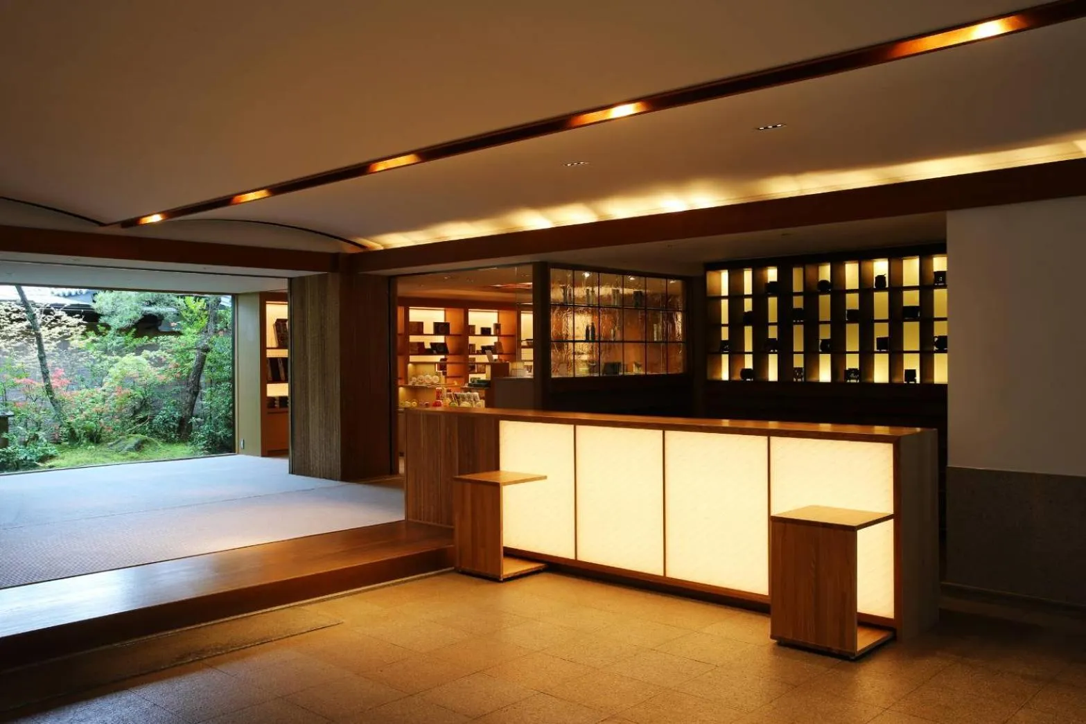 Lobby or reception, Bed in Monjusou