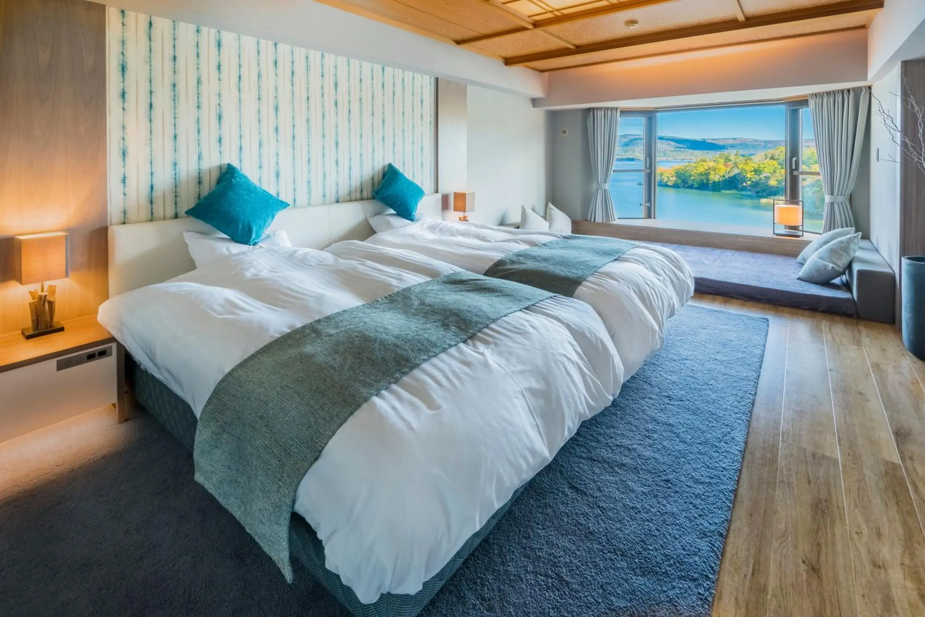 Resort Twin with Lake View - single occupancy - Non-Smoking in Shangri-La in New Akan Hotel Resort Twin with Lake View - single occupancy - Non-Smoking in Shangri-La in New Akan Hotel