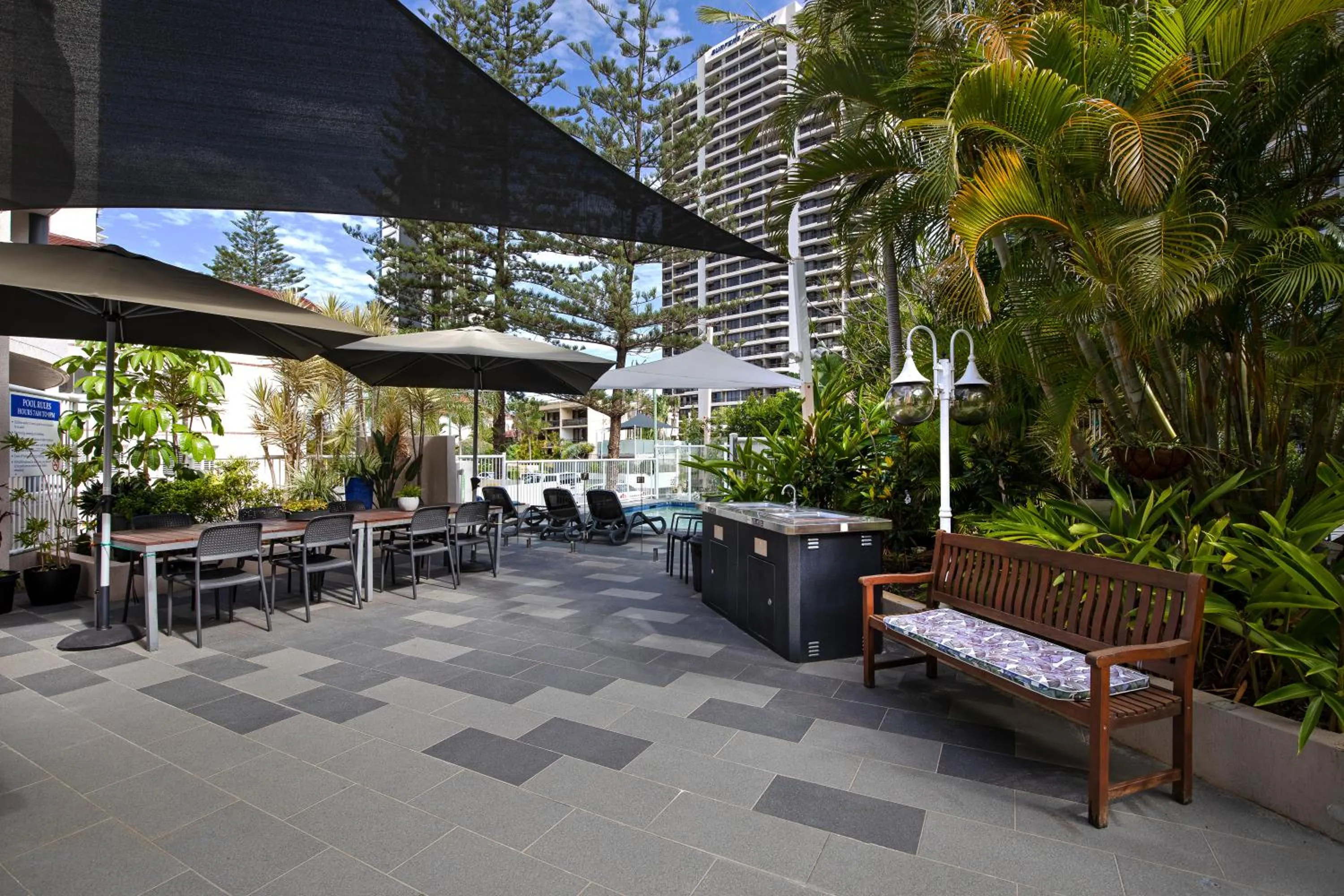 Garden in Costa D'Ora Holiday Apartments