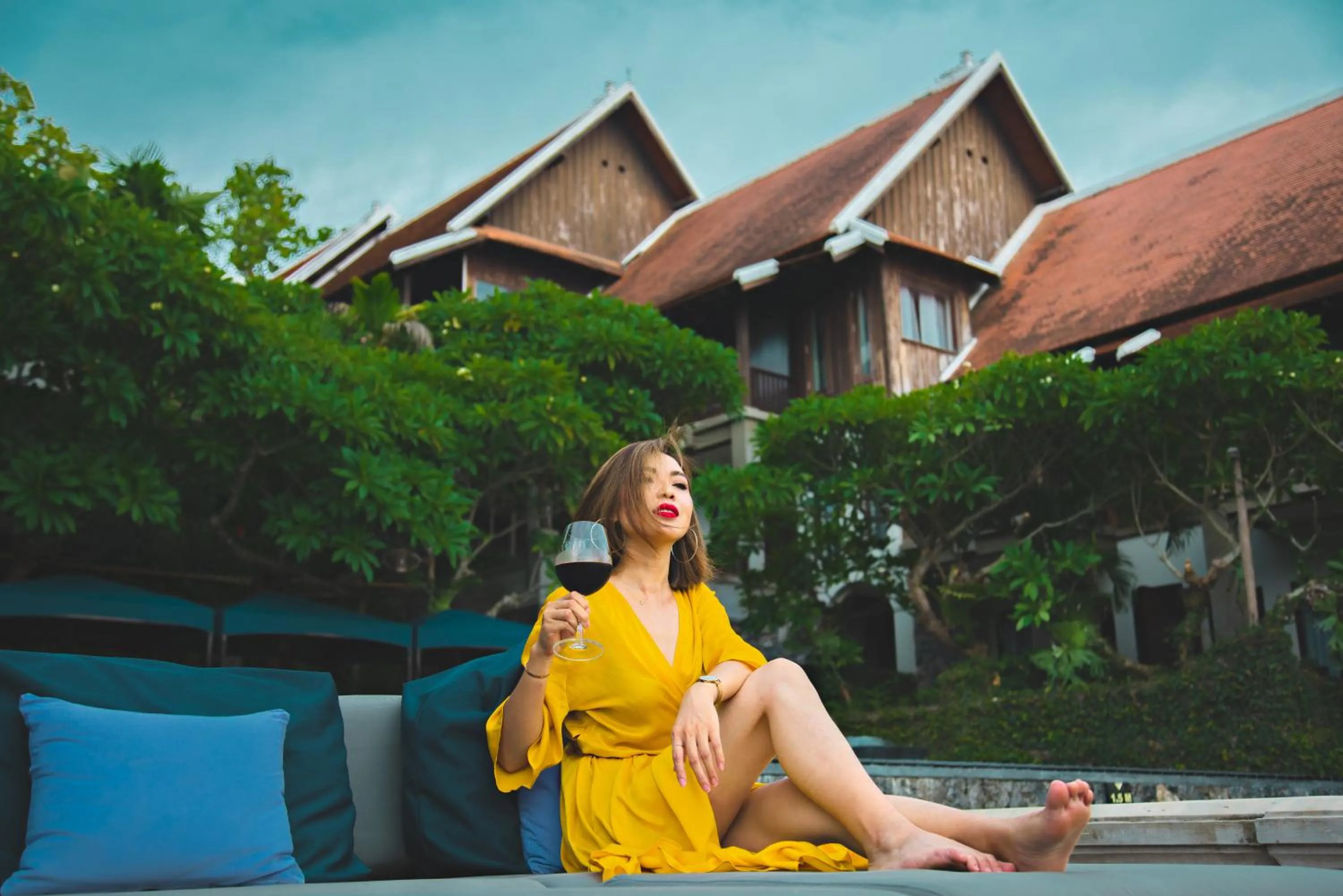 Swimming pool in Kiridara Luang Prabang
