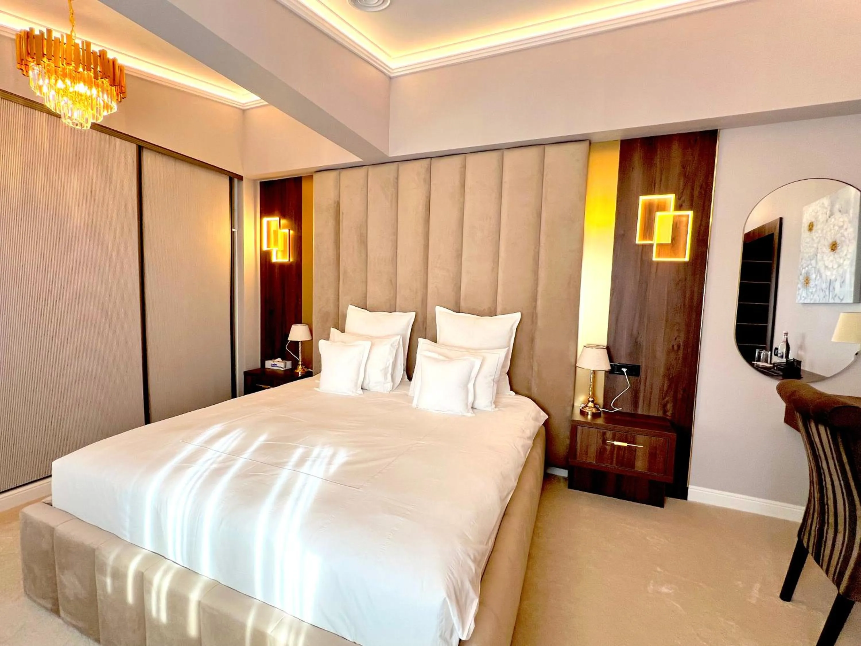 Bed in Hotel 5 Continents