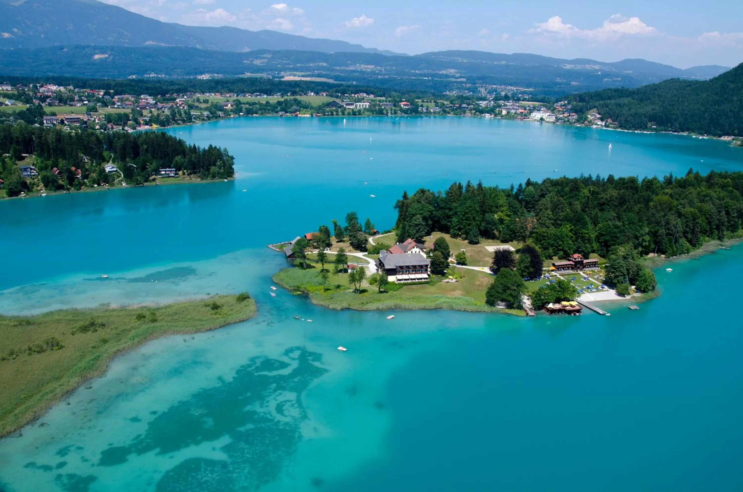 Bird's eye view in Inselhotel Faakersee