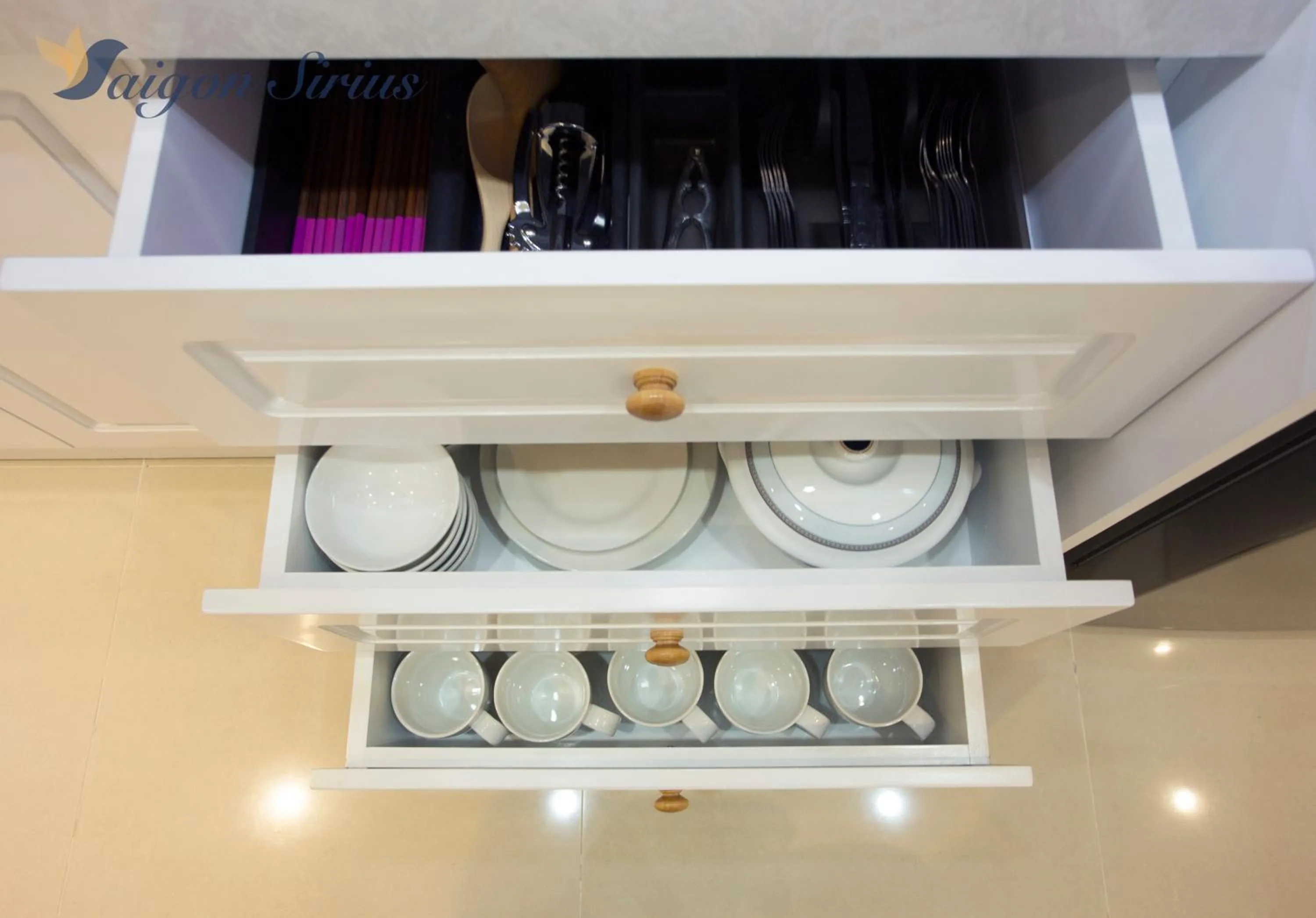 Kitchen or kitchenette in Saigon Sirius