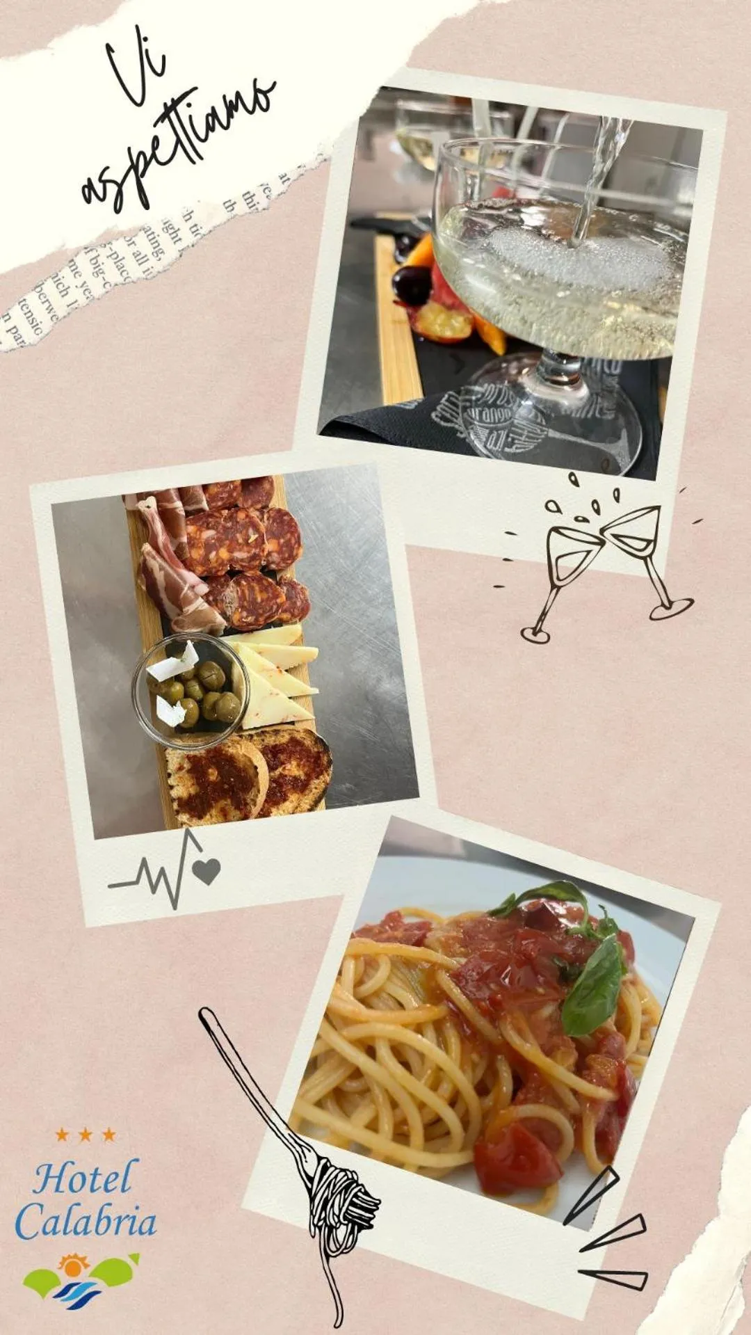 Restaurant/places to eat in Hotel Calabria