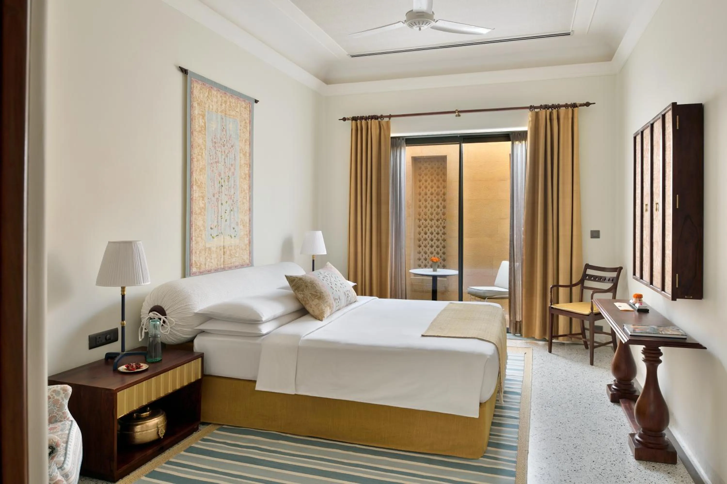 Bedroom, Bed in Suryagarh Jaisalmer