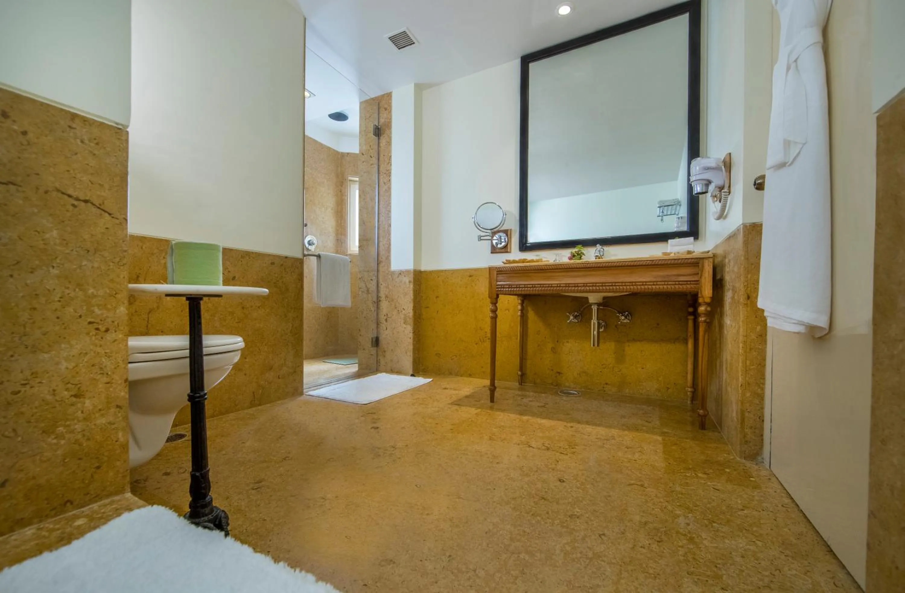 Bathroom, Bed in Suryagarh Jaisalmer