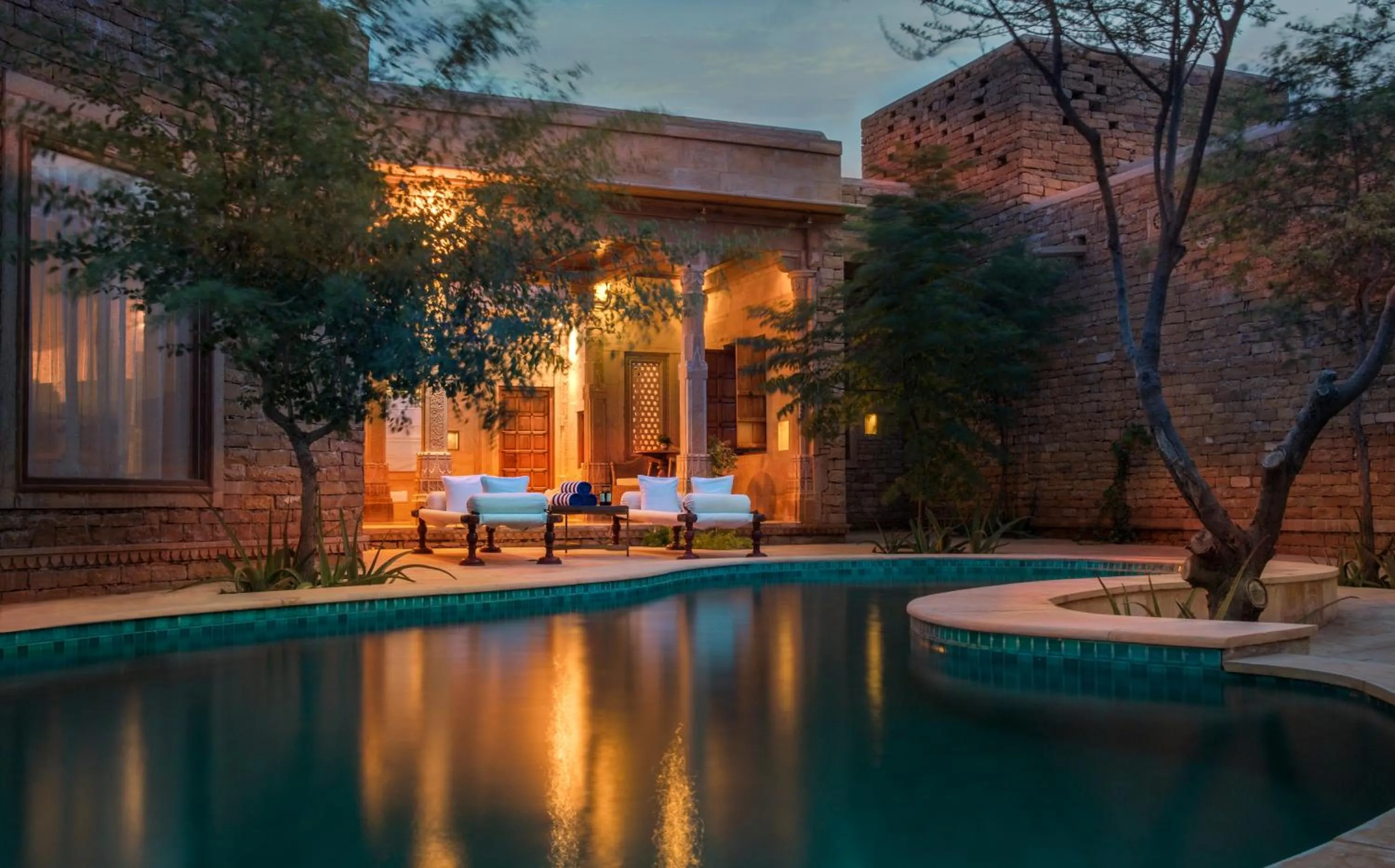 Swimming pool in Suryagarh Jaisalmer