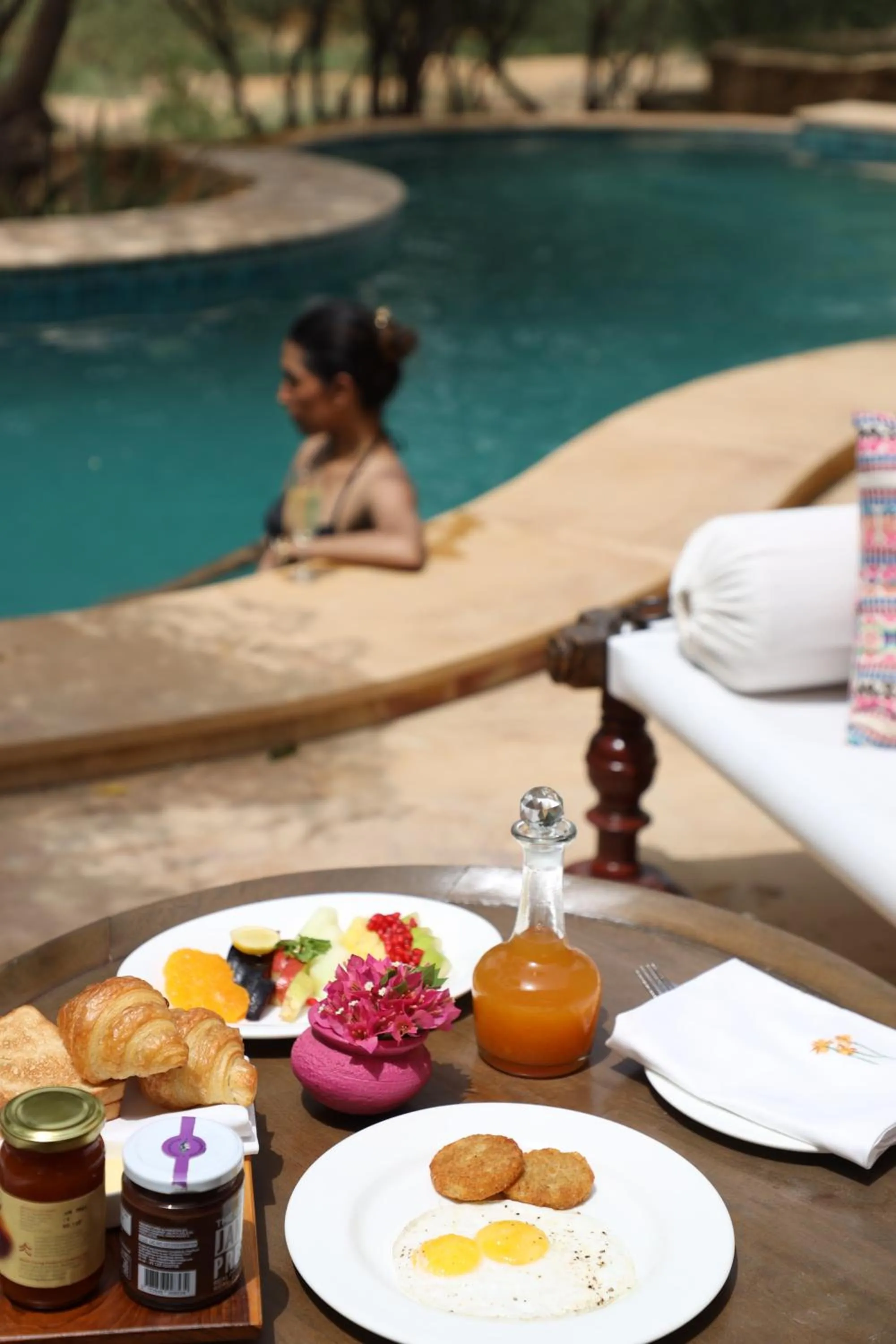 Swimming pool in Suryagarh Jaisalmer