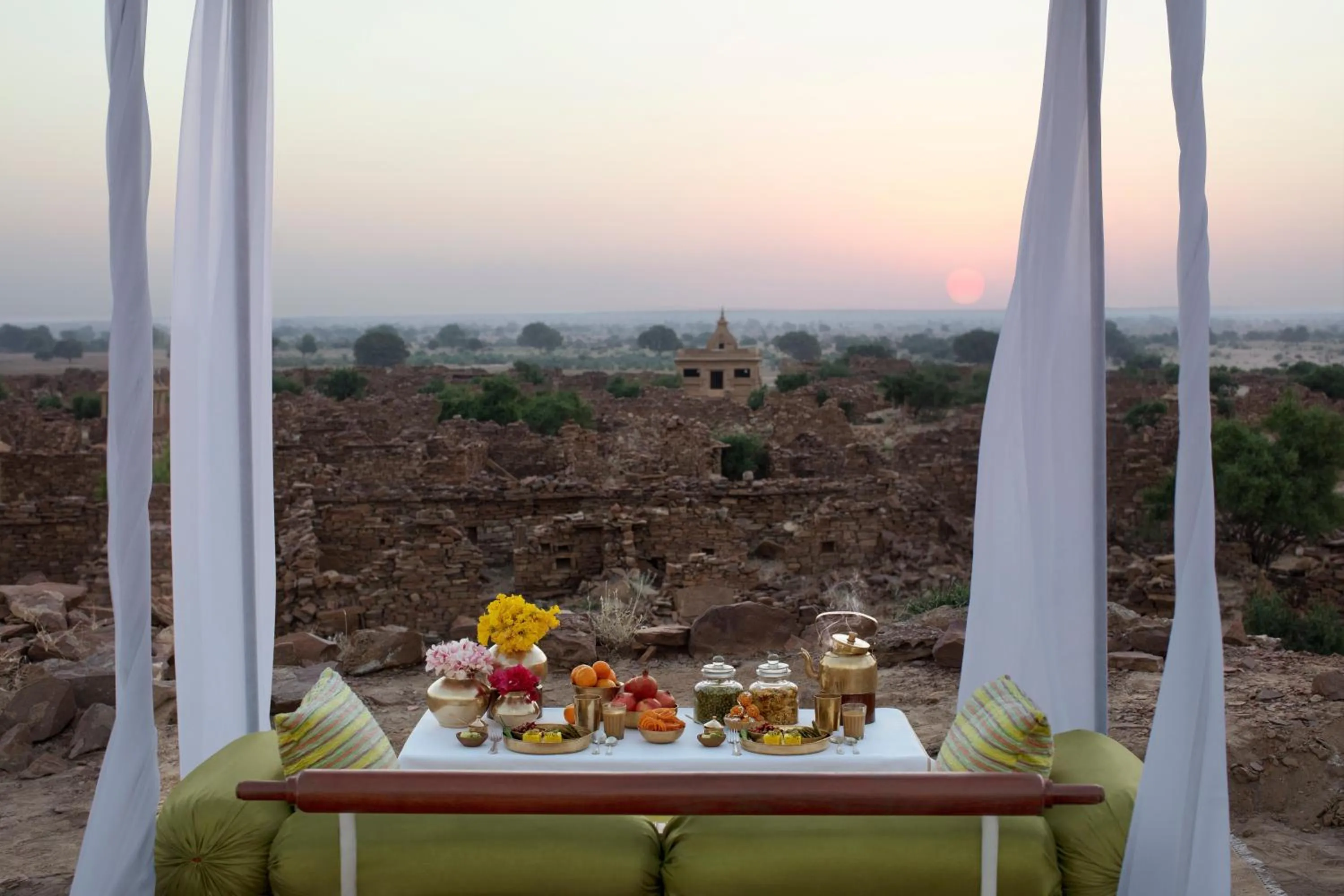 Buffet breakfast in Suryagarh Jaisalmer
