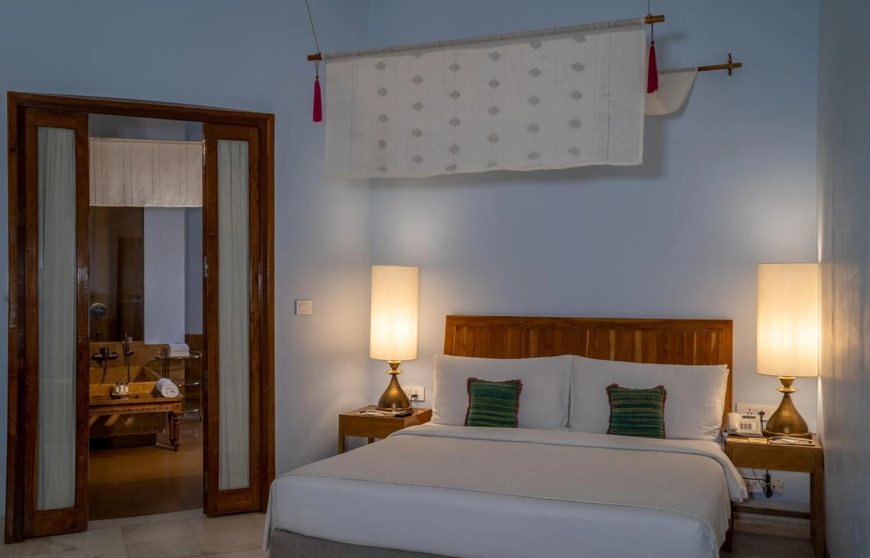 Bed in Suryagarh Jaisalmer