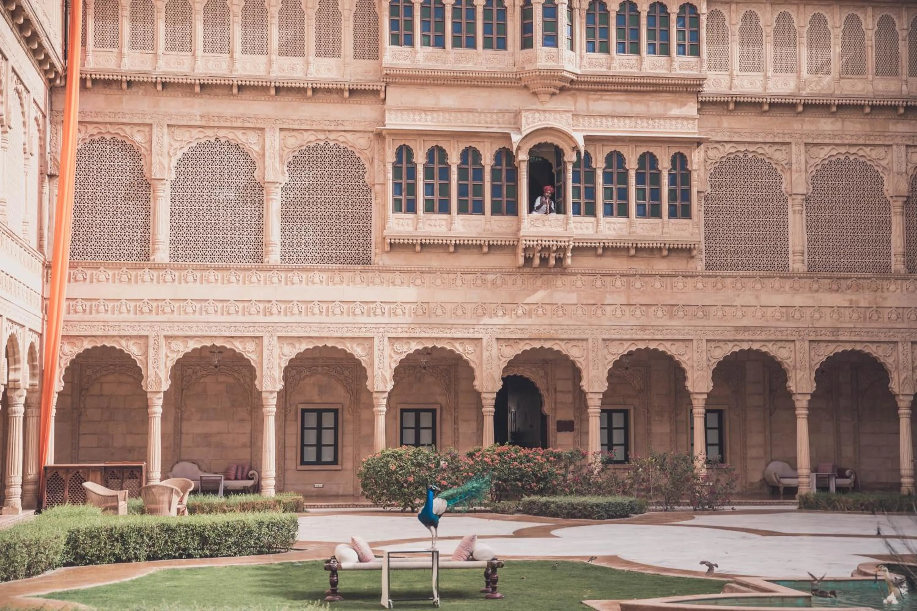 Patio in Suryagarh Jaisalmer