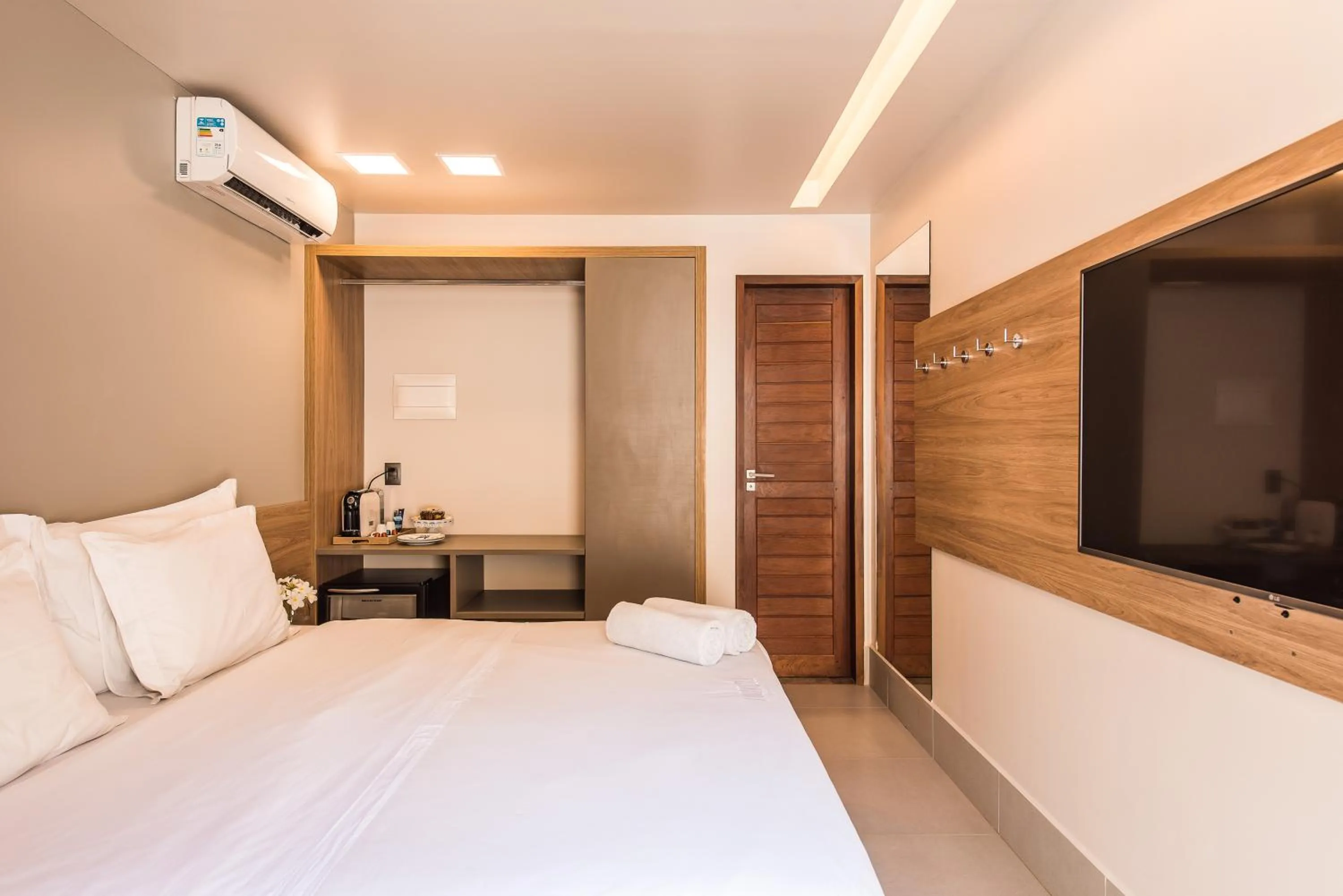 Bed in Pousada Corveta