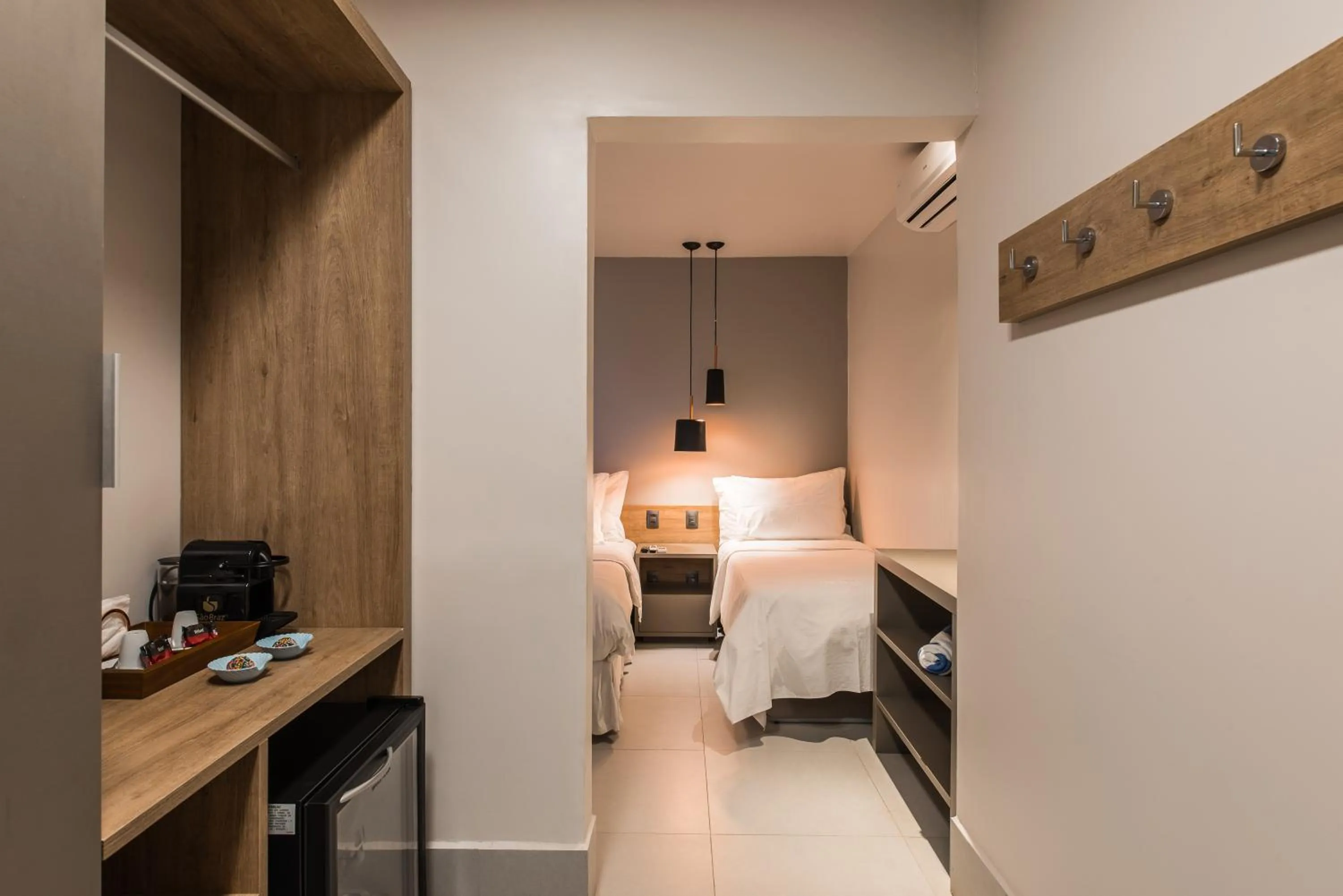 Bed in Pousada Corveta