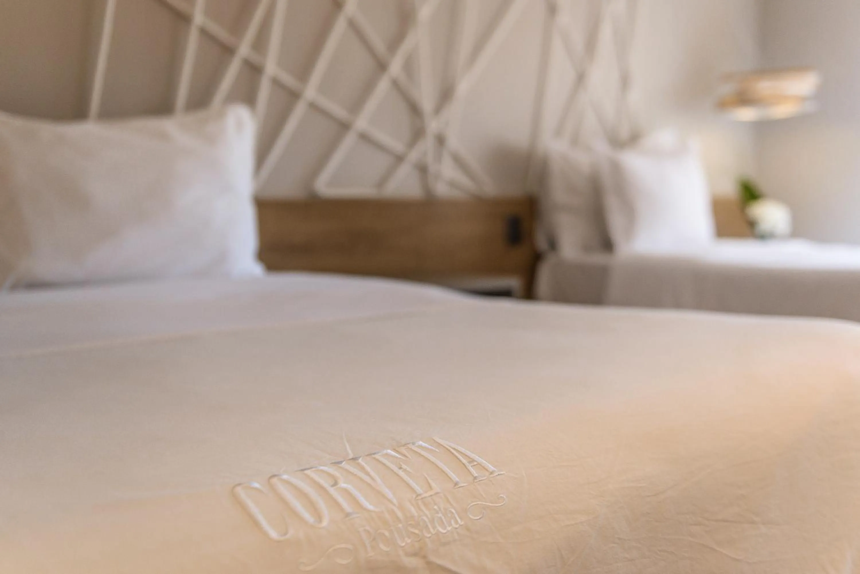 Bed in Pousada Corveta