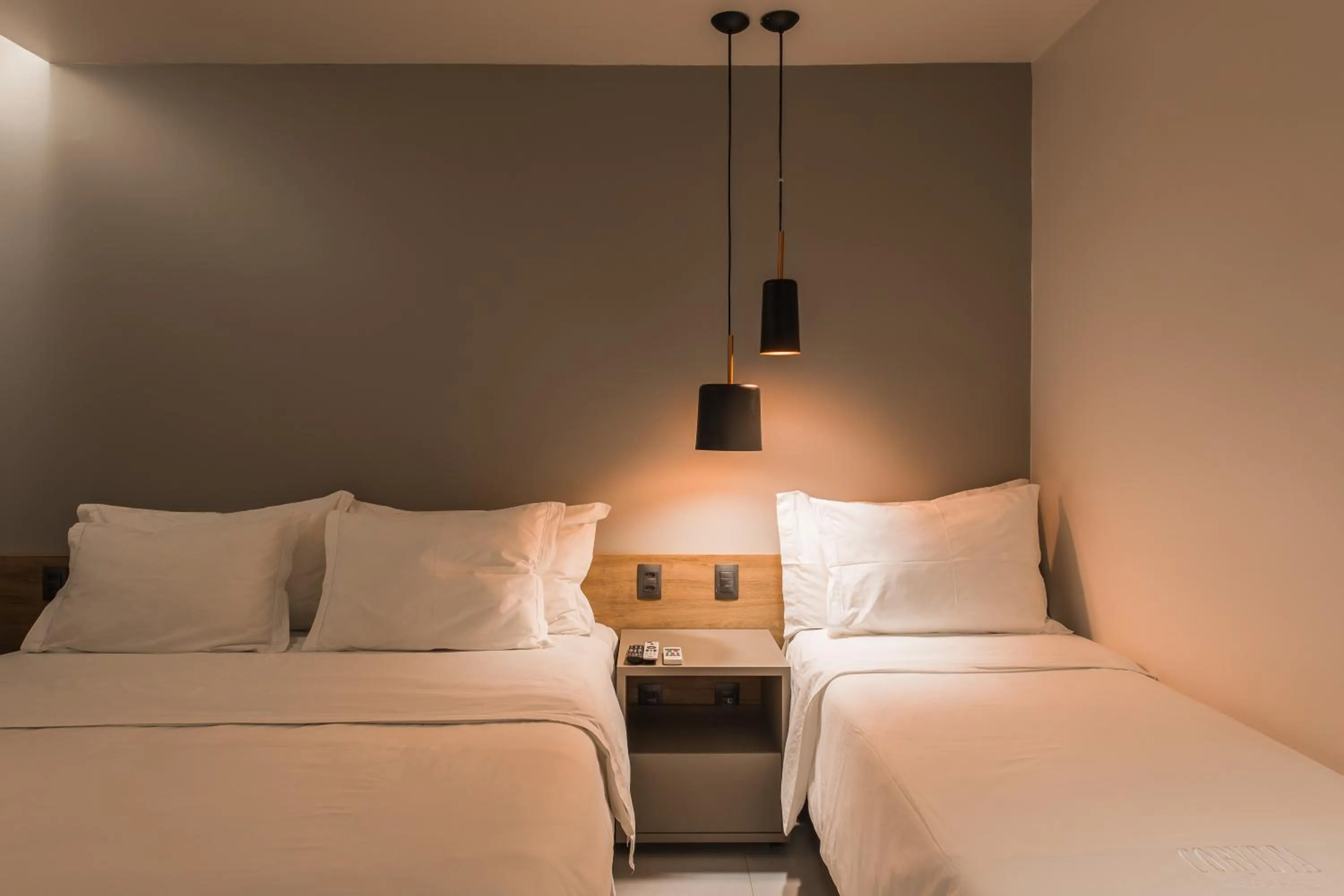 Bed in Pousada Corveta