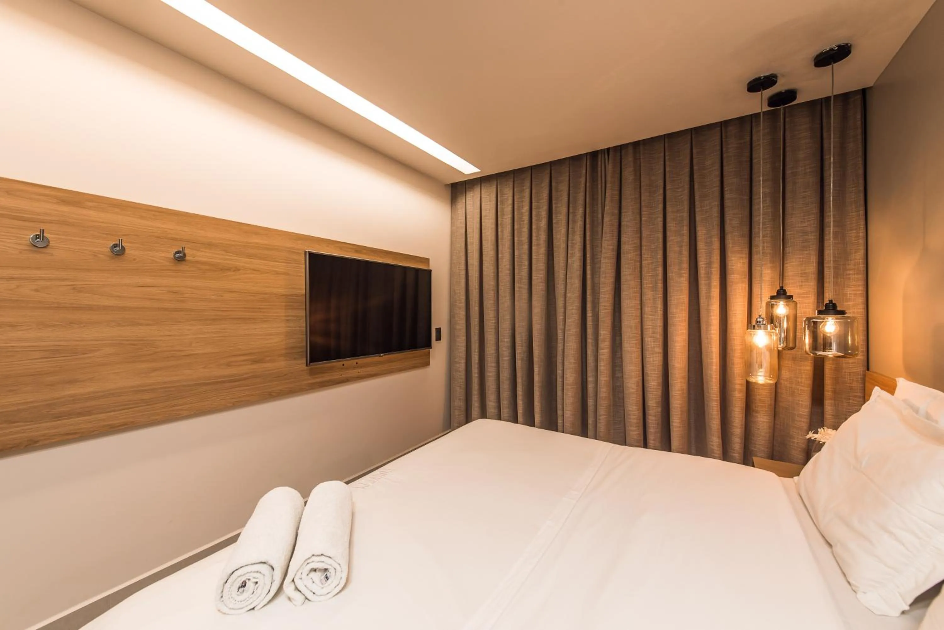 Bed in Pousada Corveta