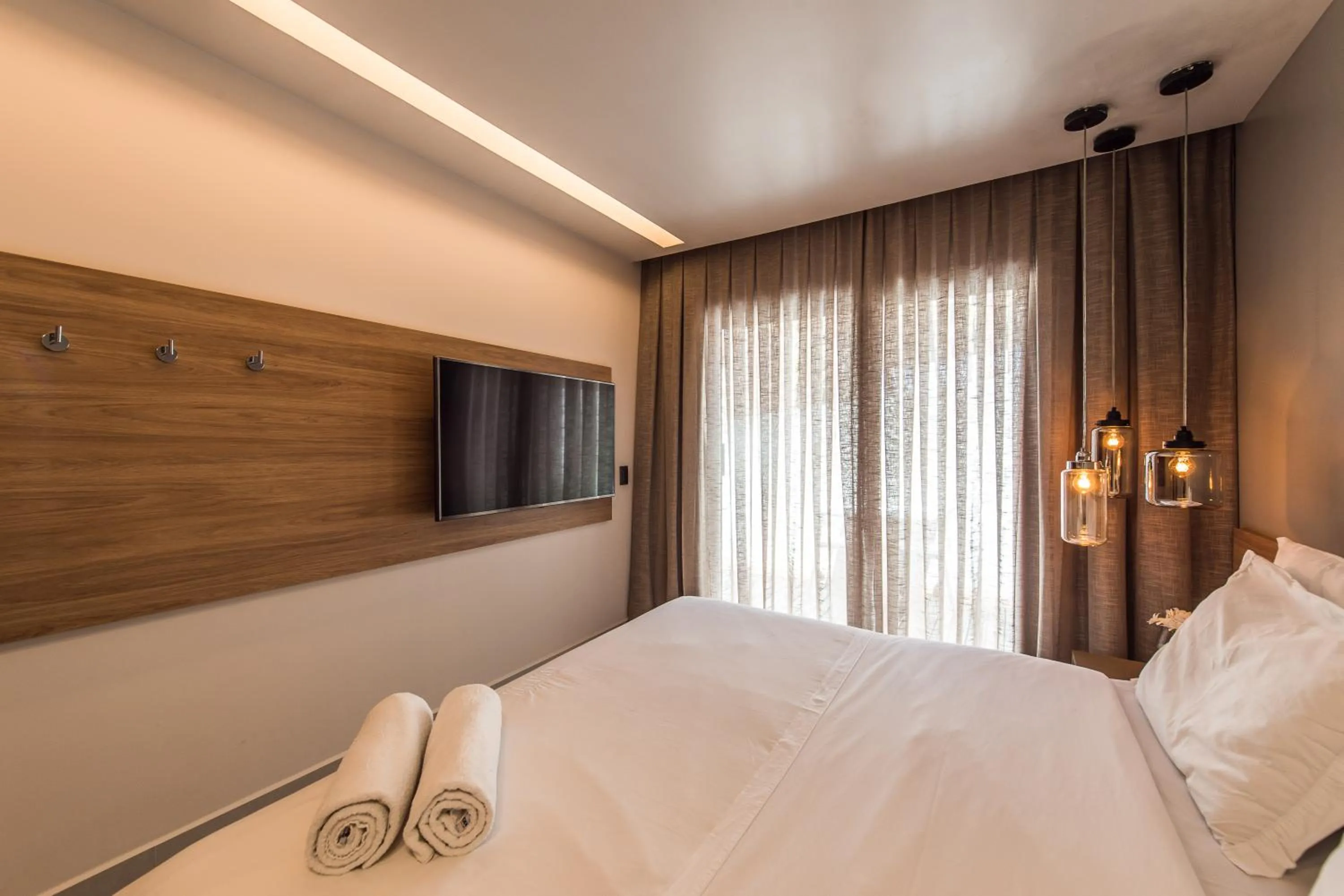 Bed in Pousada Corveta