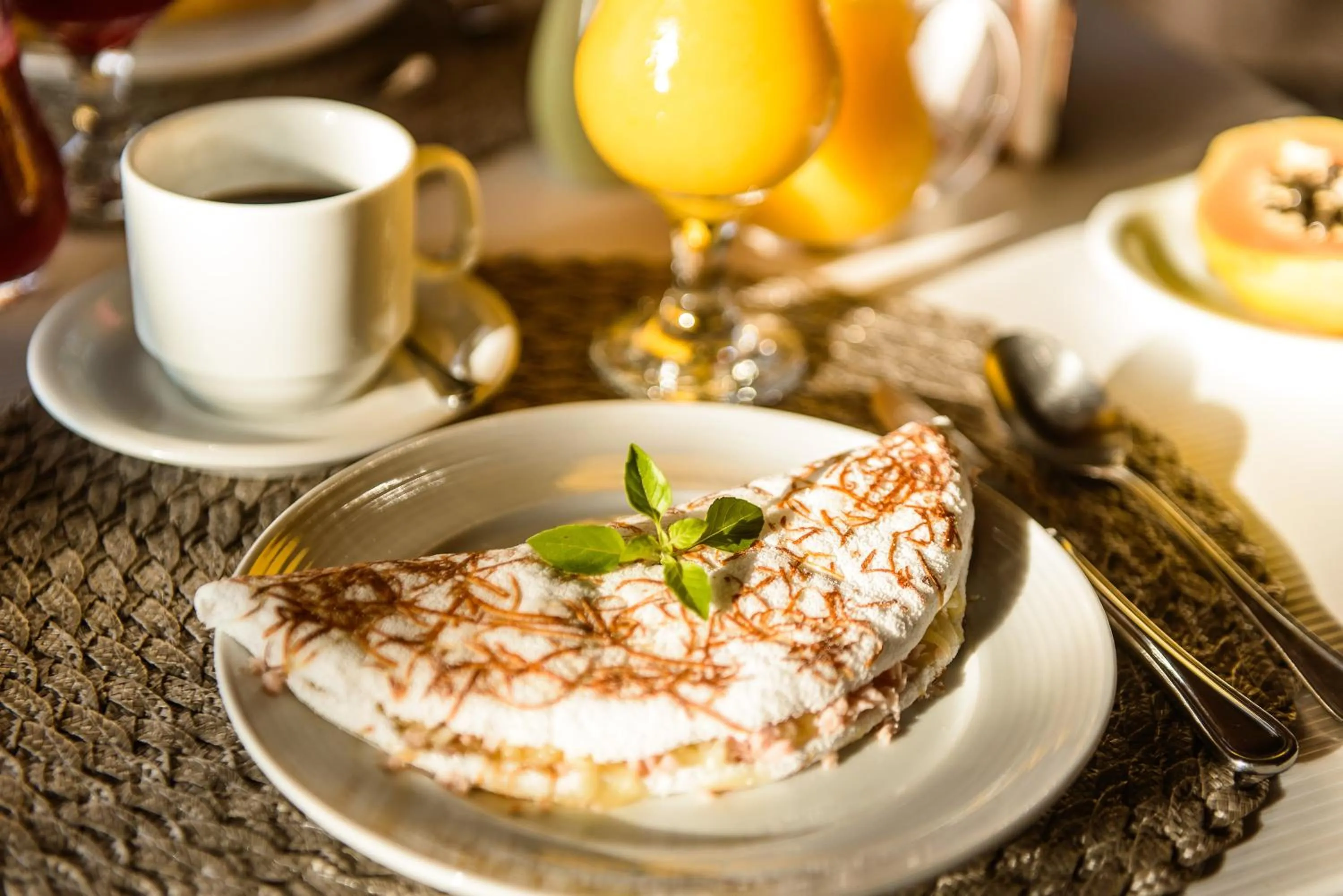 Food and drinks in Pousada Corveta