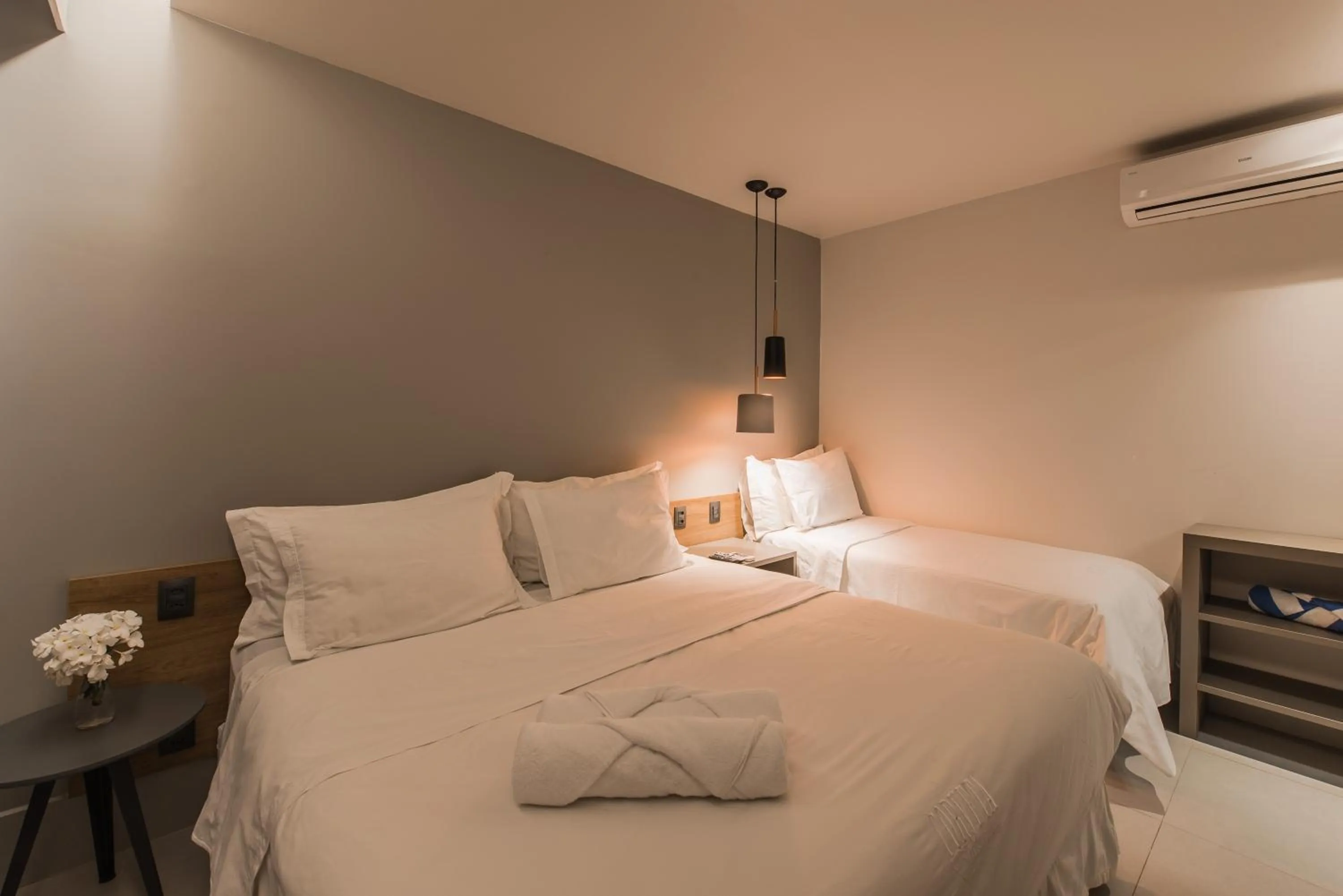 Bed in Pousada Corveta