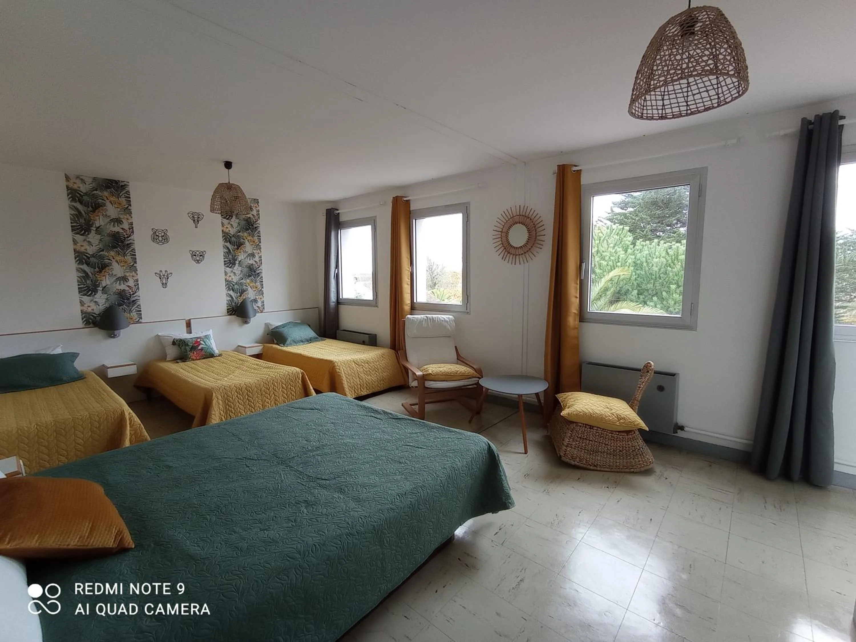 Bed in hotel l'échappée d'oléron