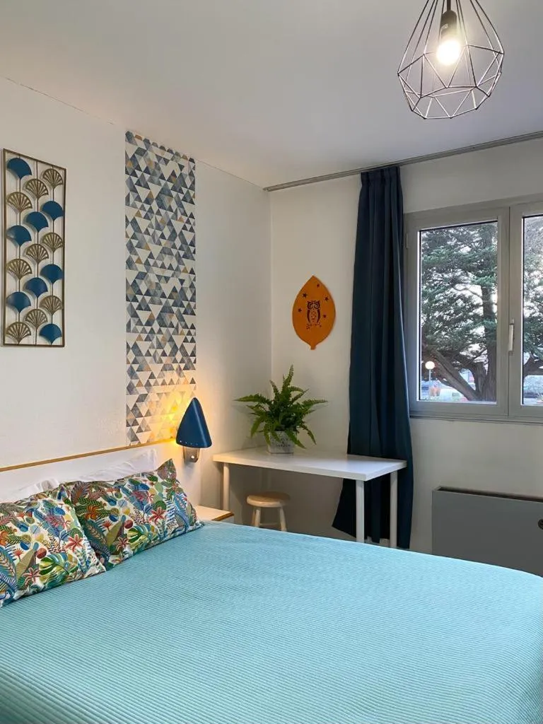 Bed in hotel l'échappée d'oléron